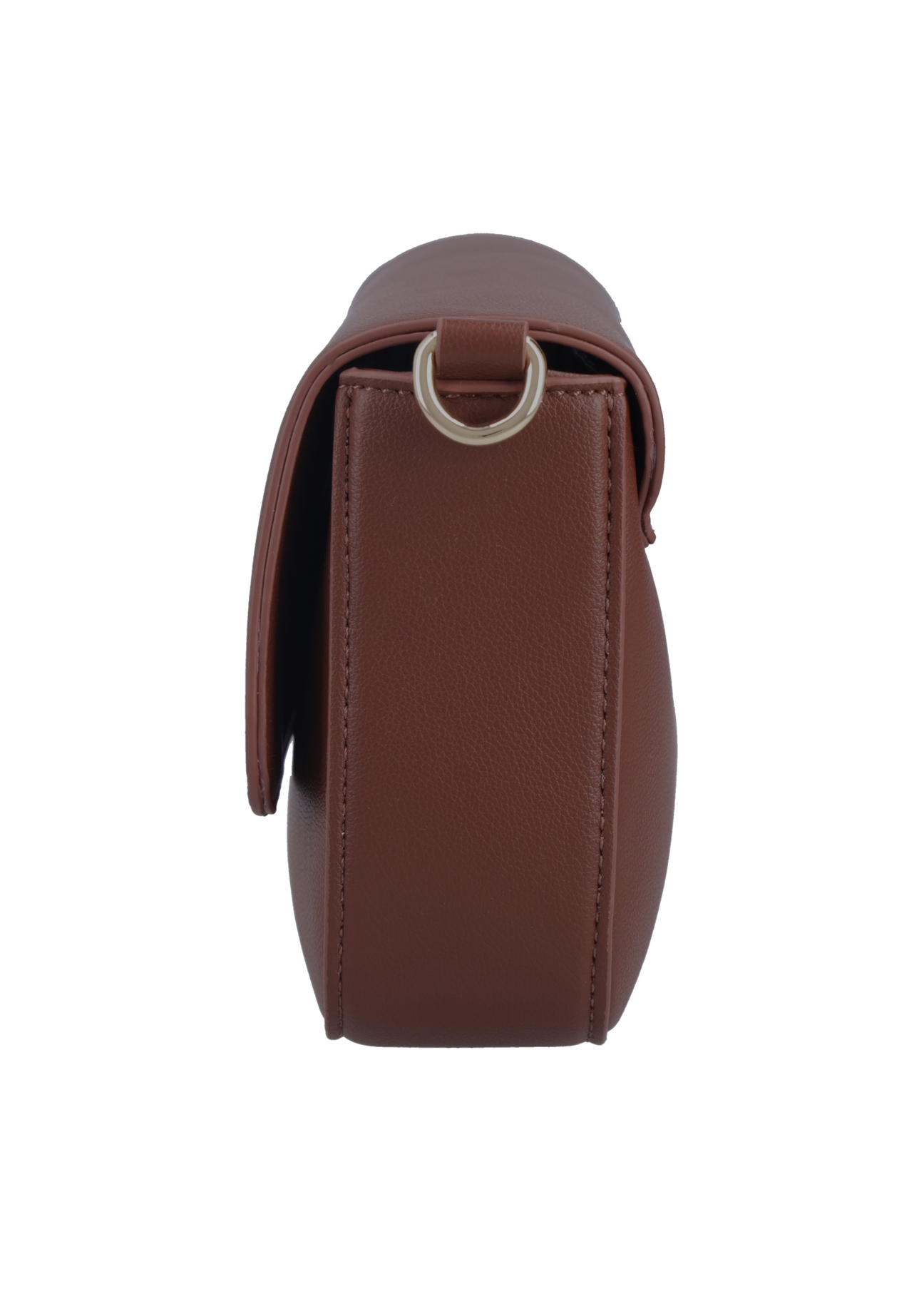 Light brown women's shoulder bag TOREC-1255-1G(Z26), side product view on white background.