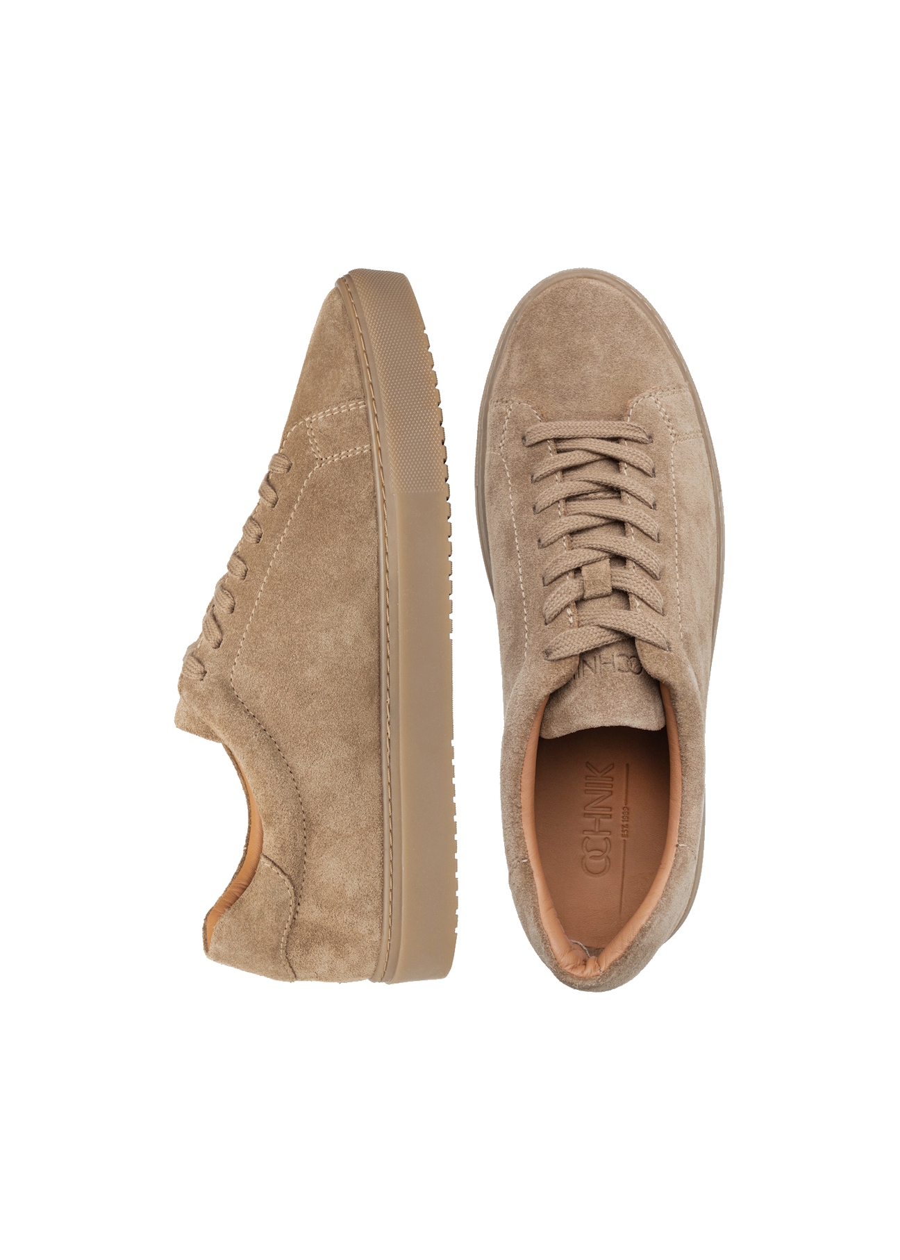 Men's leather shoes in cool beige color BUTYM-0503A-1K(W26)