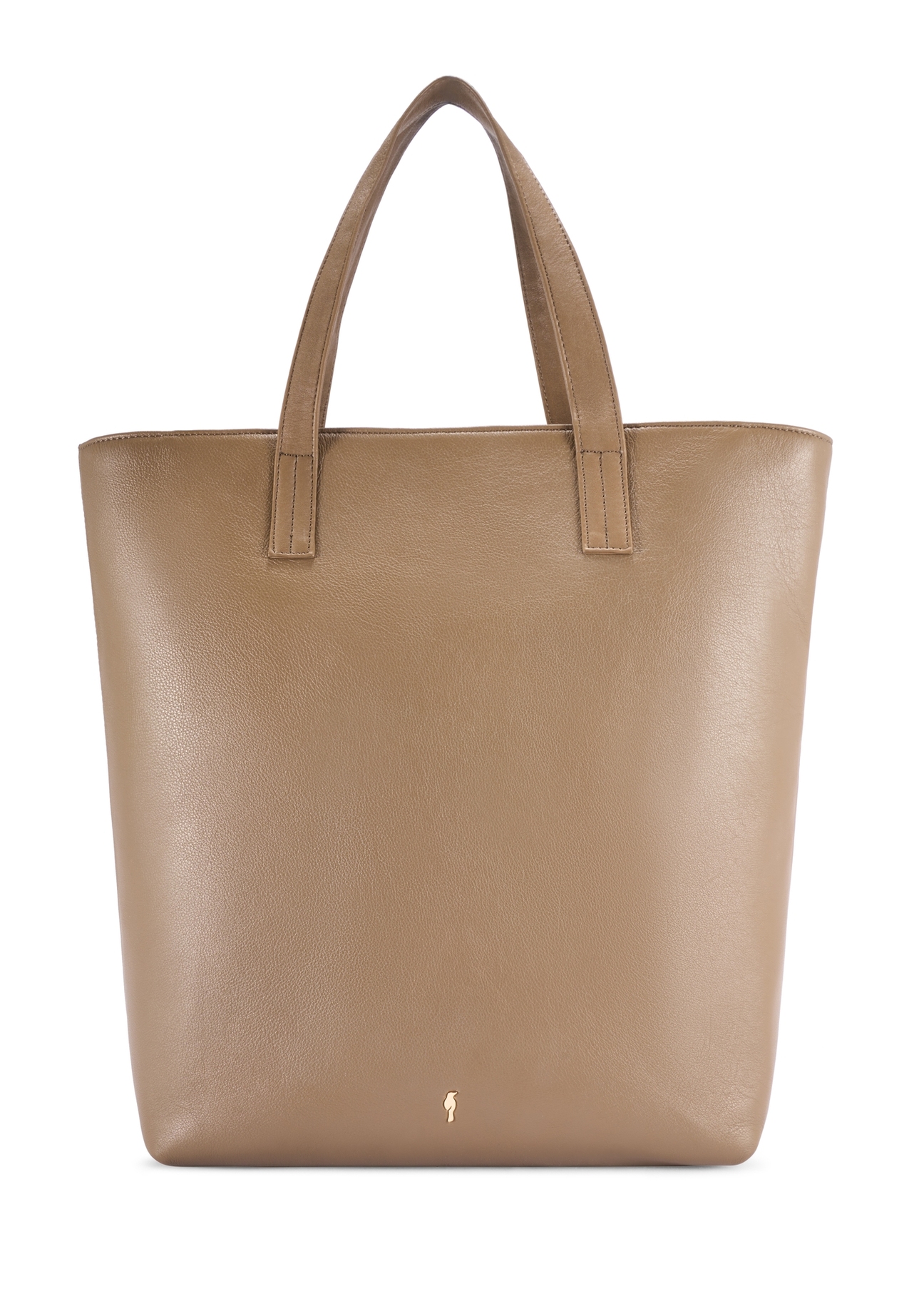 Large beige women's shopper handbag TOREC-0850 F-1K(W26) - front product view, on a white background.