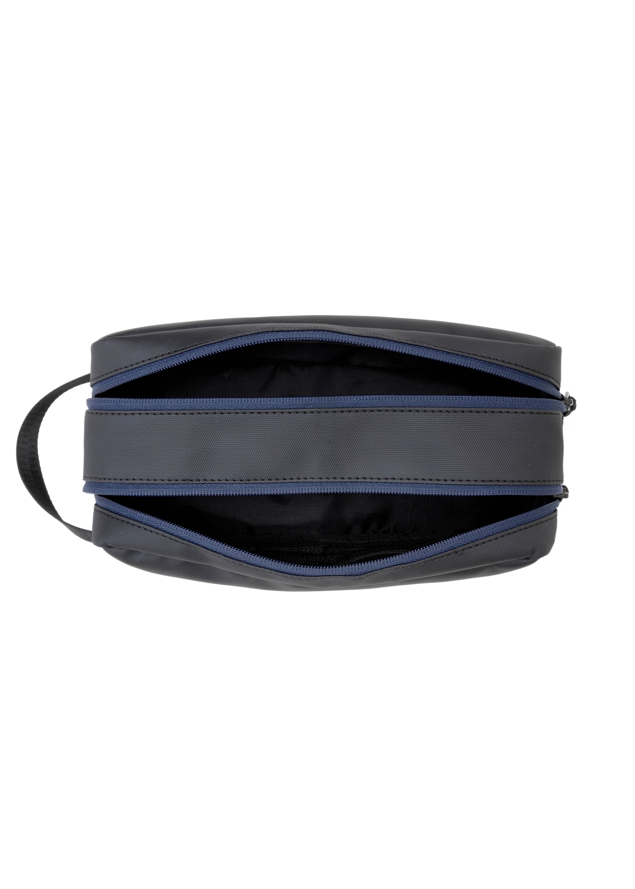 Black men's cosmetic bag TORMN-0394-9J(W26) - product view from above, on a white background.