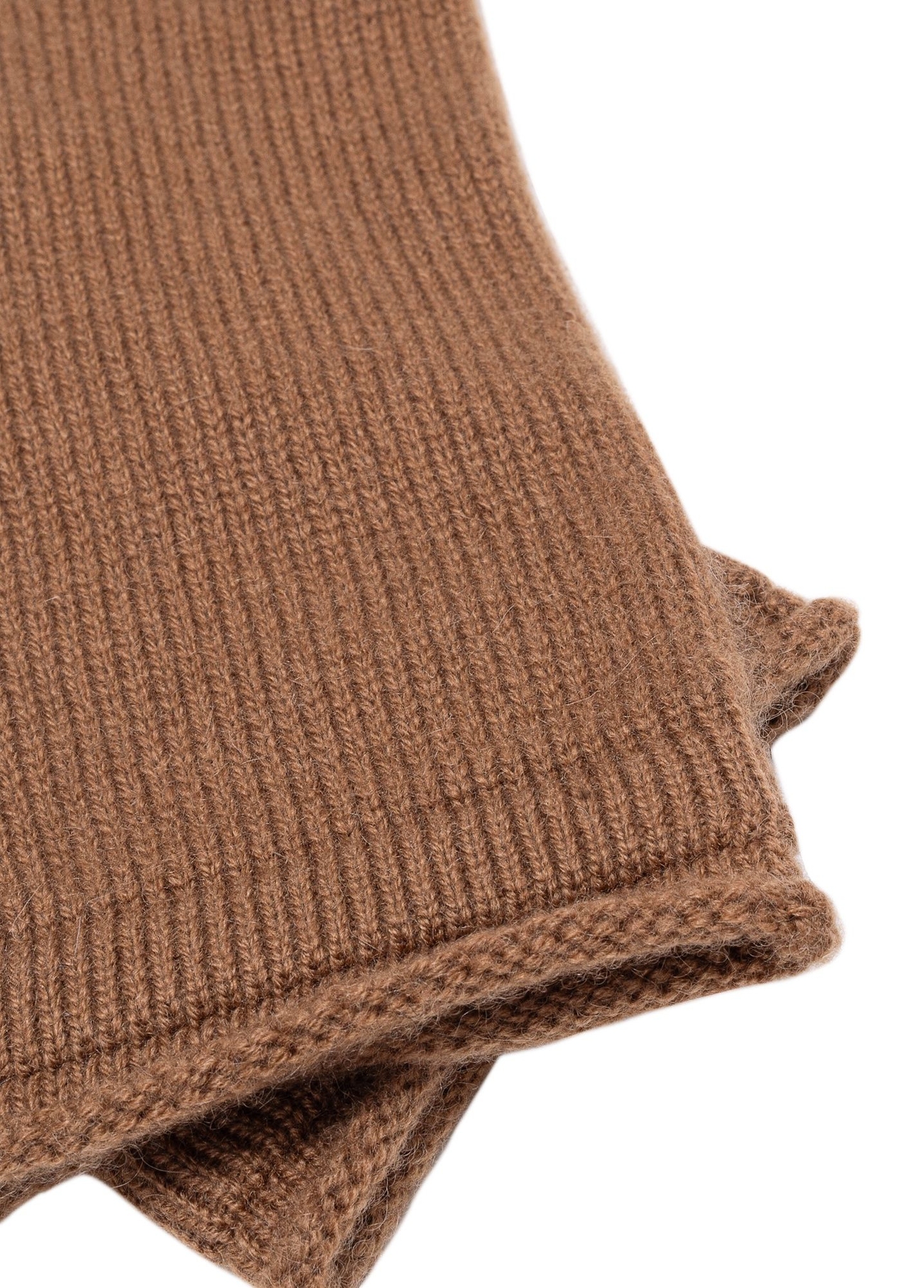 Women's cashmere gloves in camel color REKDT-0020-1D(Z26) - close-up of the product detail on a white background.