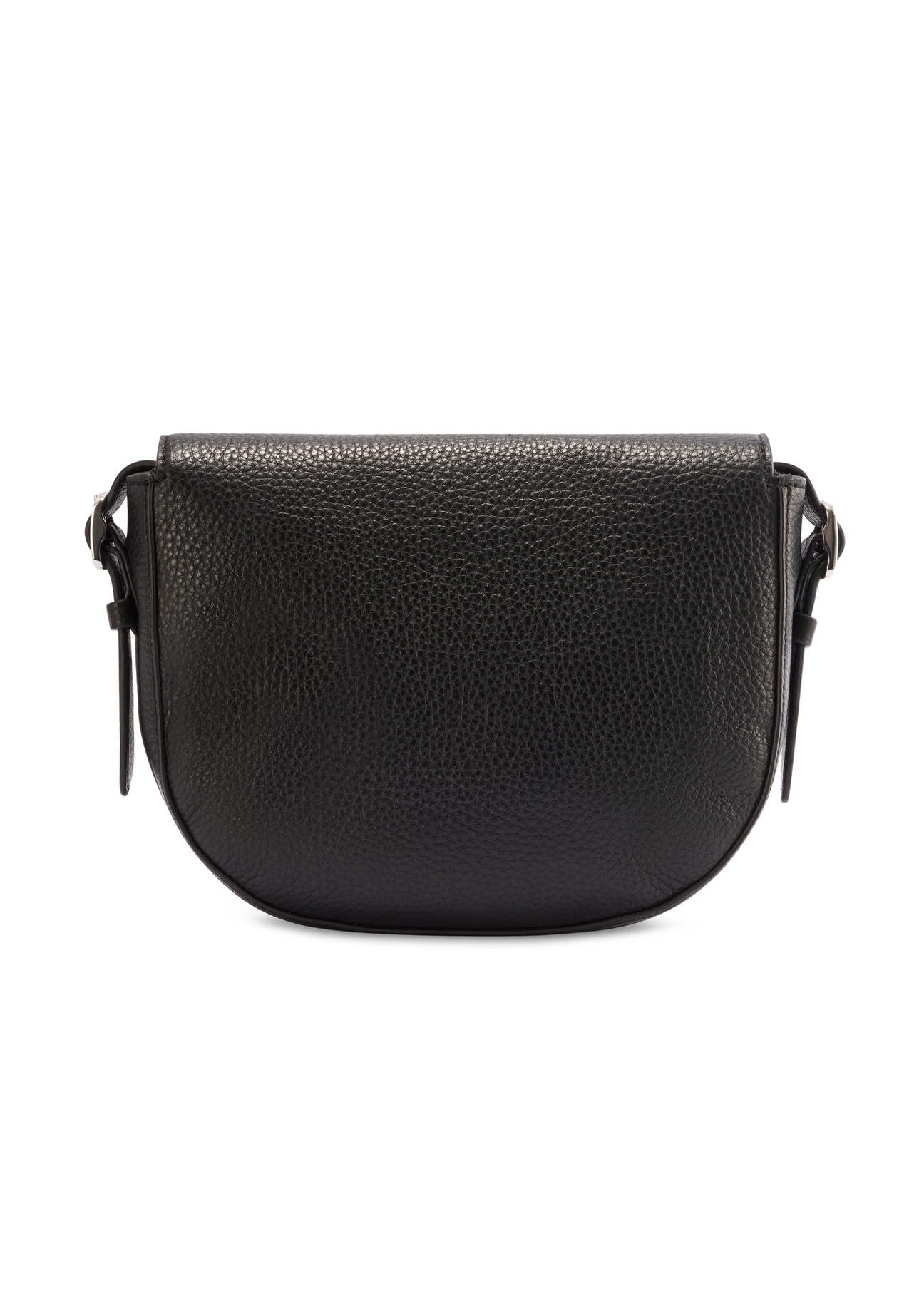 Women's black pebbled messenger bag TORES-1122D-99(Z25)