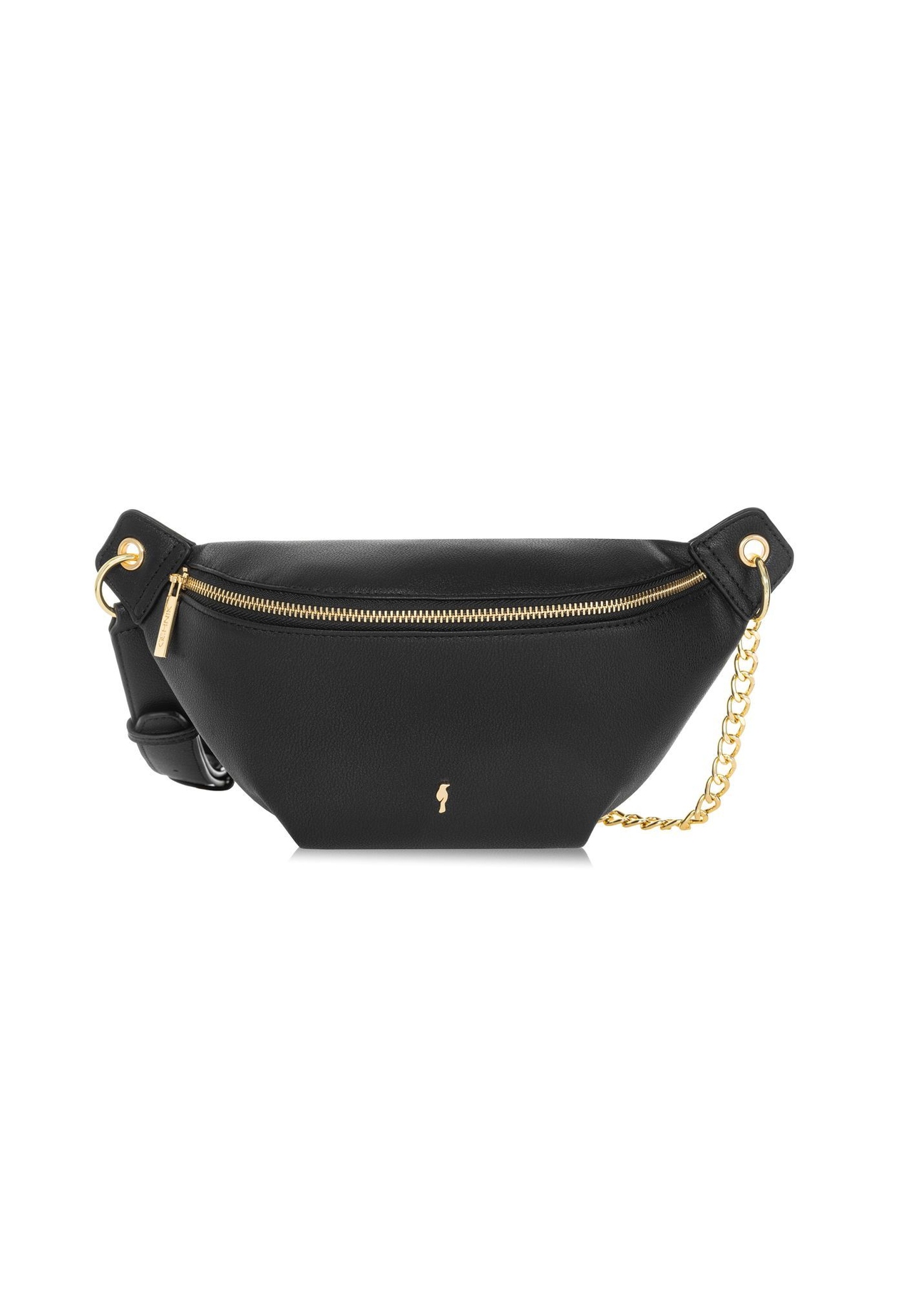Black women's waist bag TOREC-0788C-99(Z25) - front view of the product on a white background.