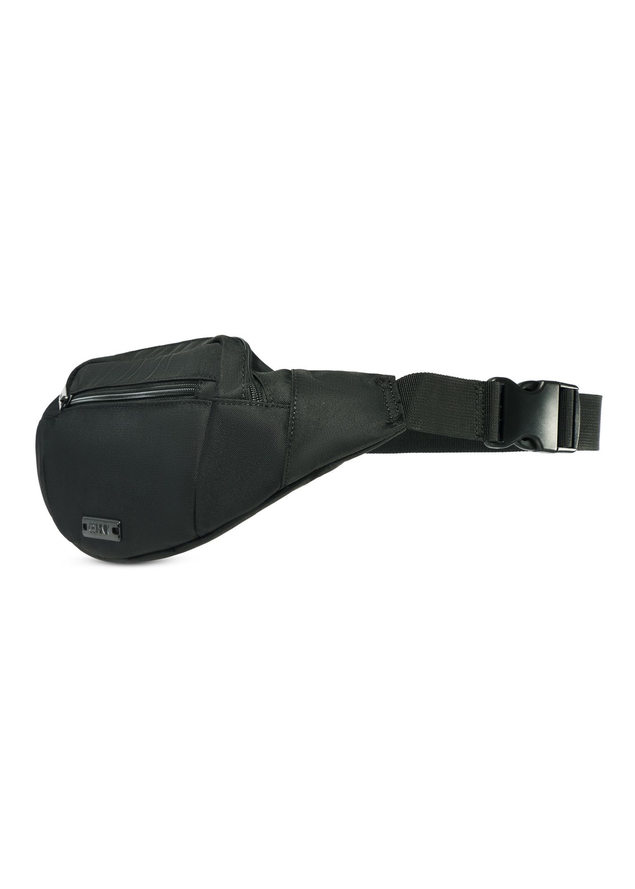 Men's black waist bag TORMN-0365-99(Z25) - diagonal view of the product on a white background.