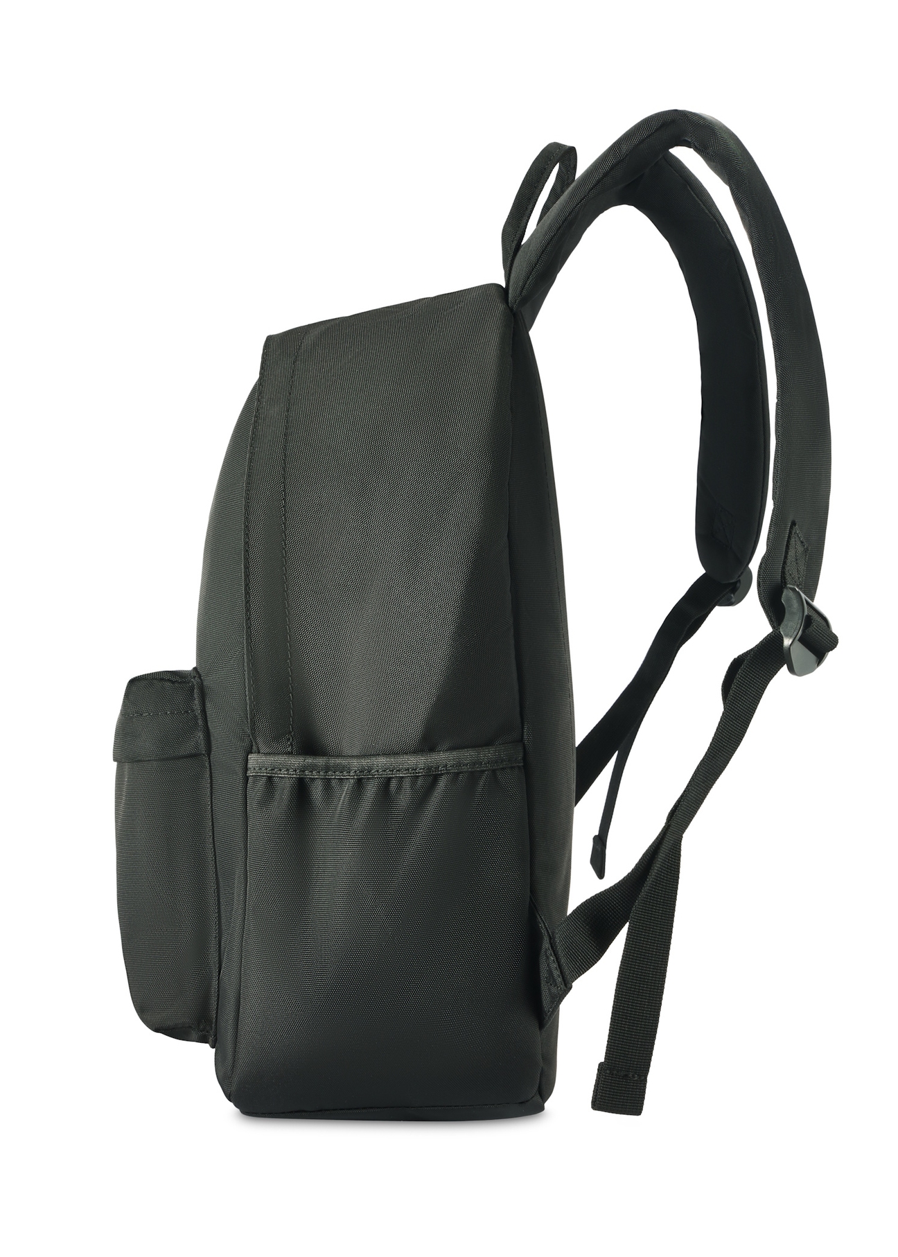 Black men's backpack TORMN-0383-99(Z25), side view of the product on a white background.