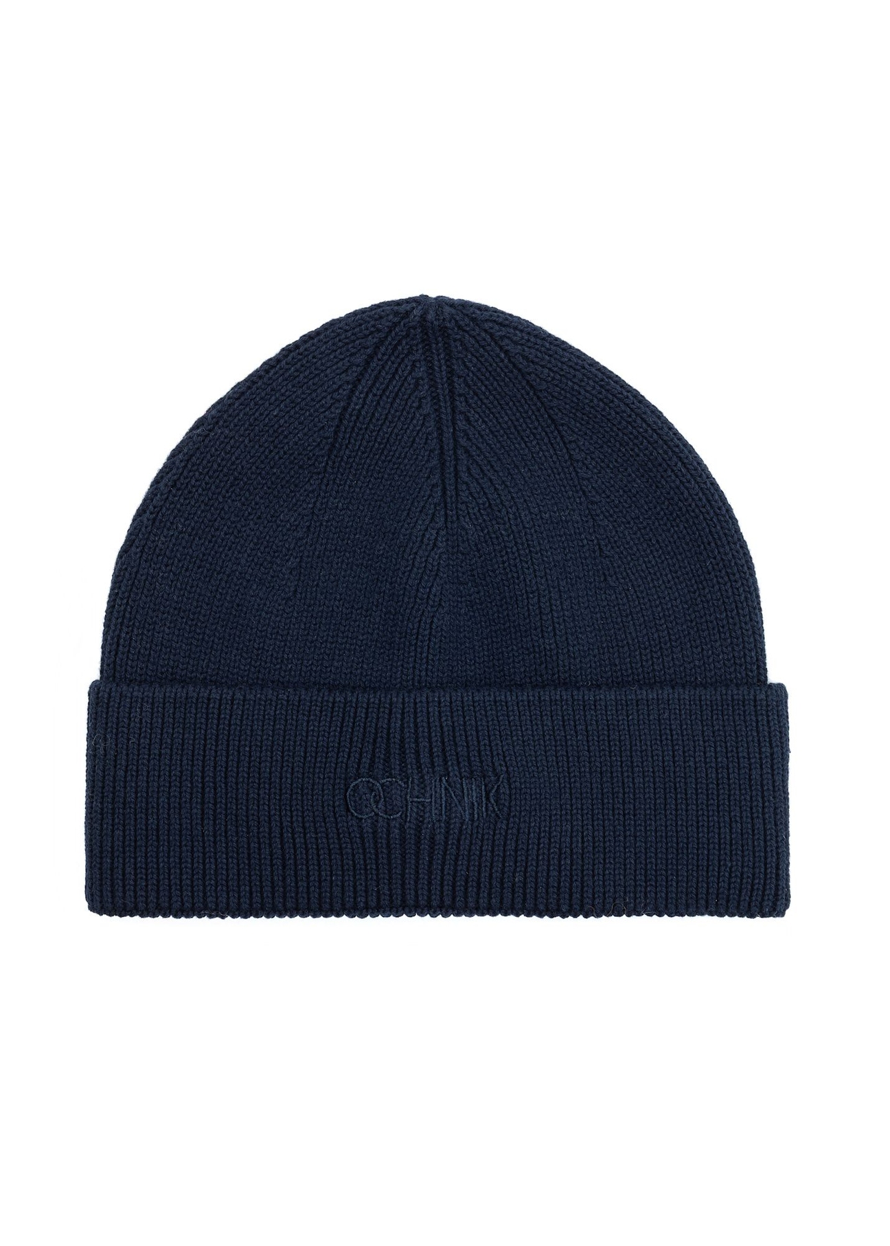 Navy blue classic men's cap CZAMT-0060A-7E(Z26), front product view on white background.