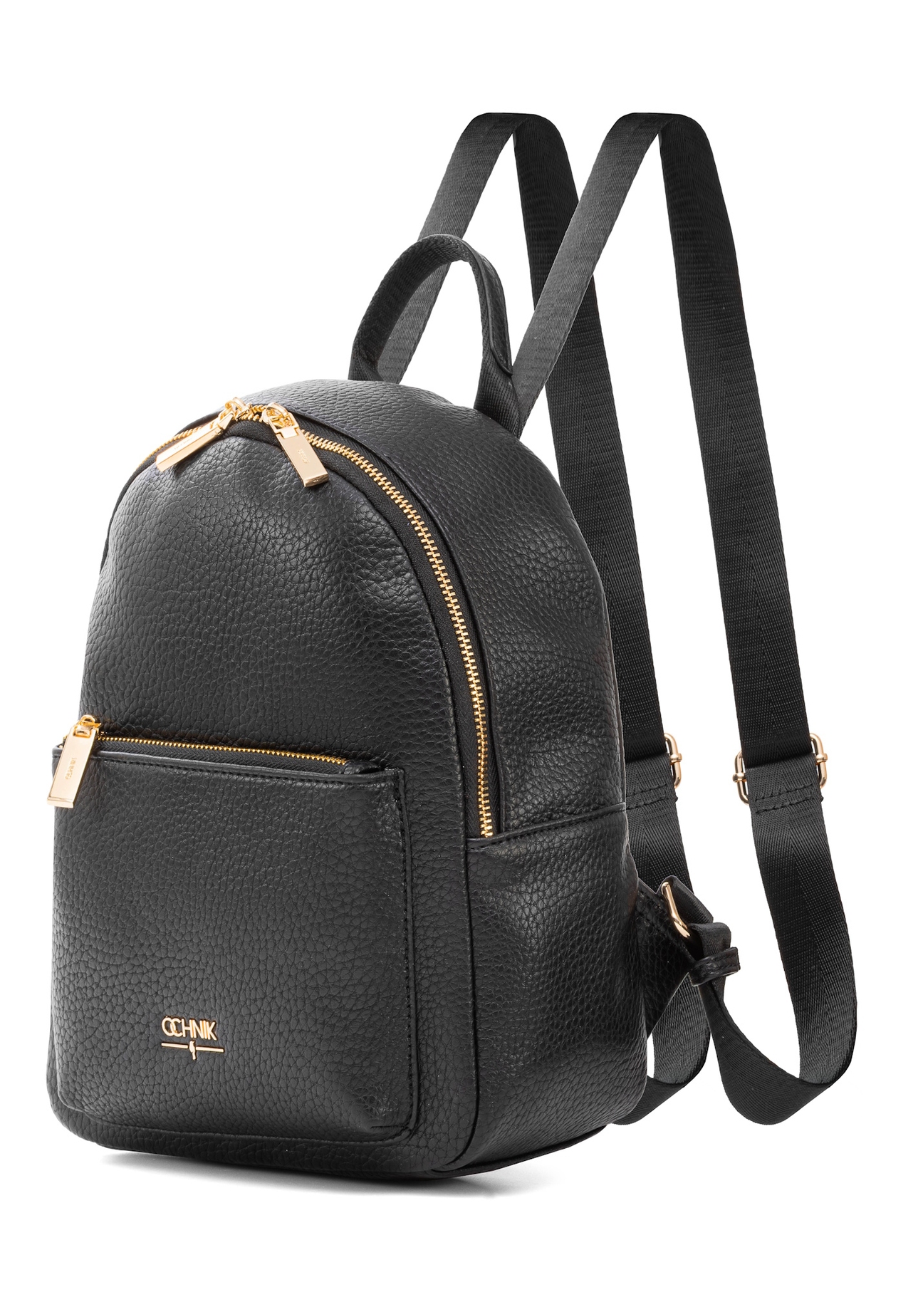 Black women's backpack TOREC-0996A-99(Z25), diagonal view of the product on a white background.