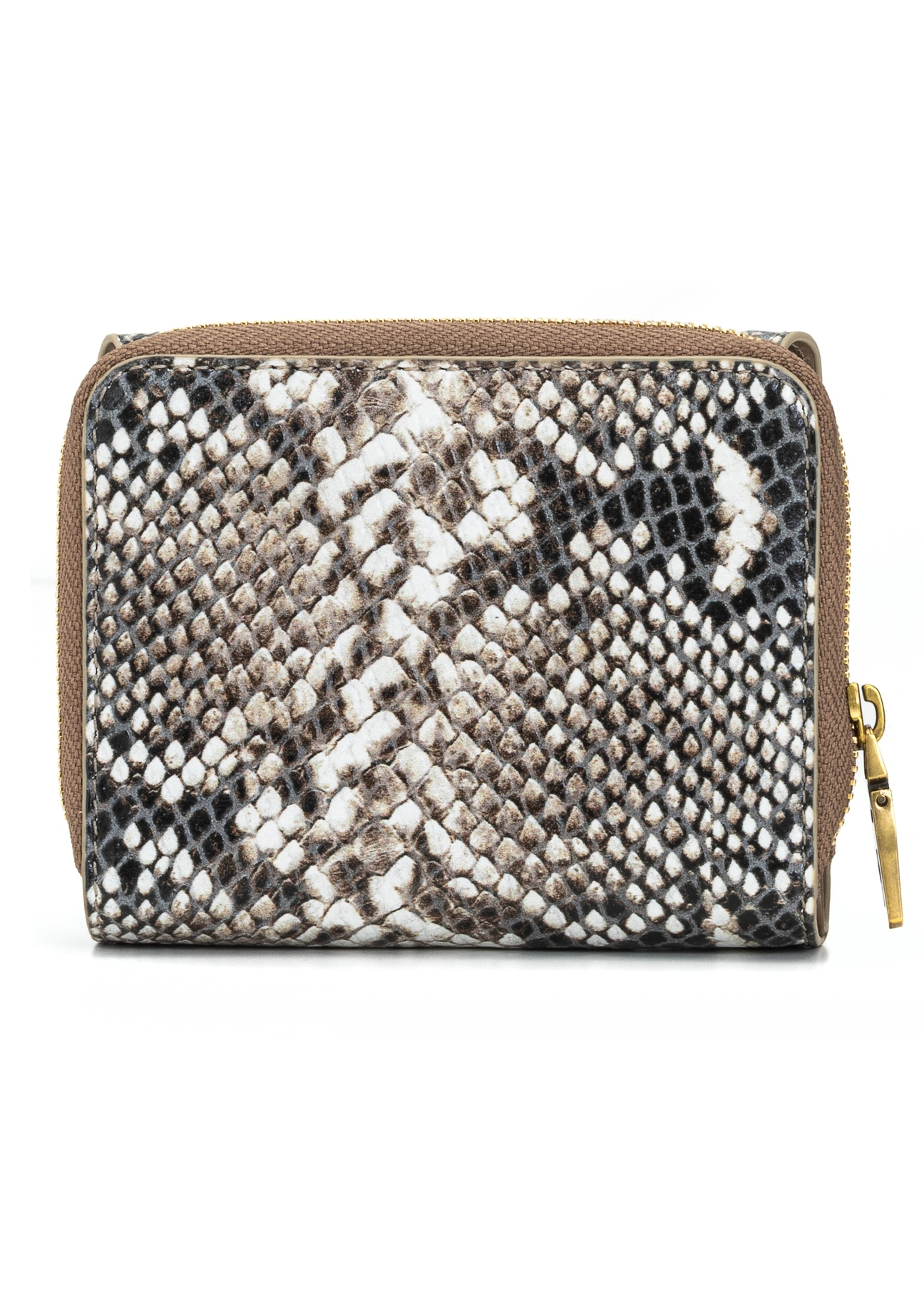 Small women's leather wallet PORES-0971-86(Z25), product view from the back on a white background.