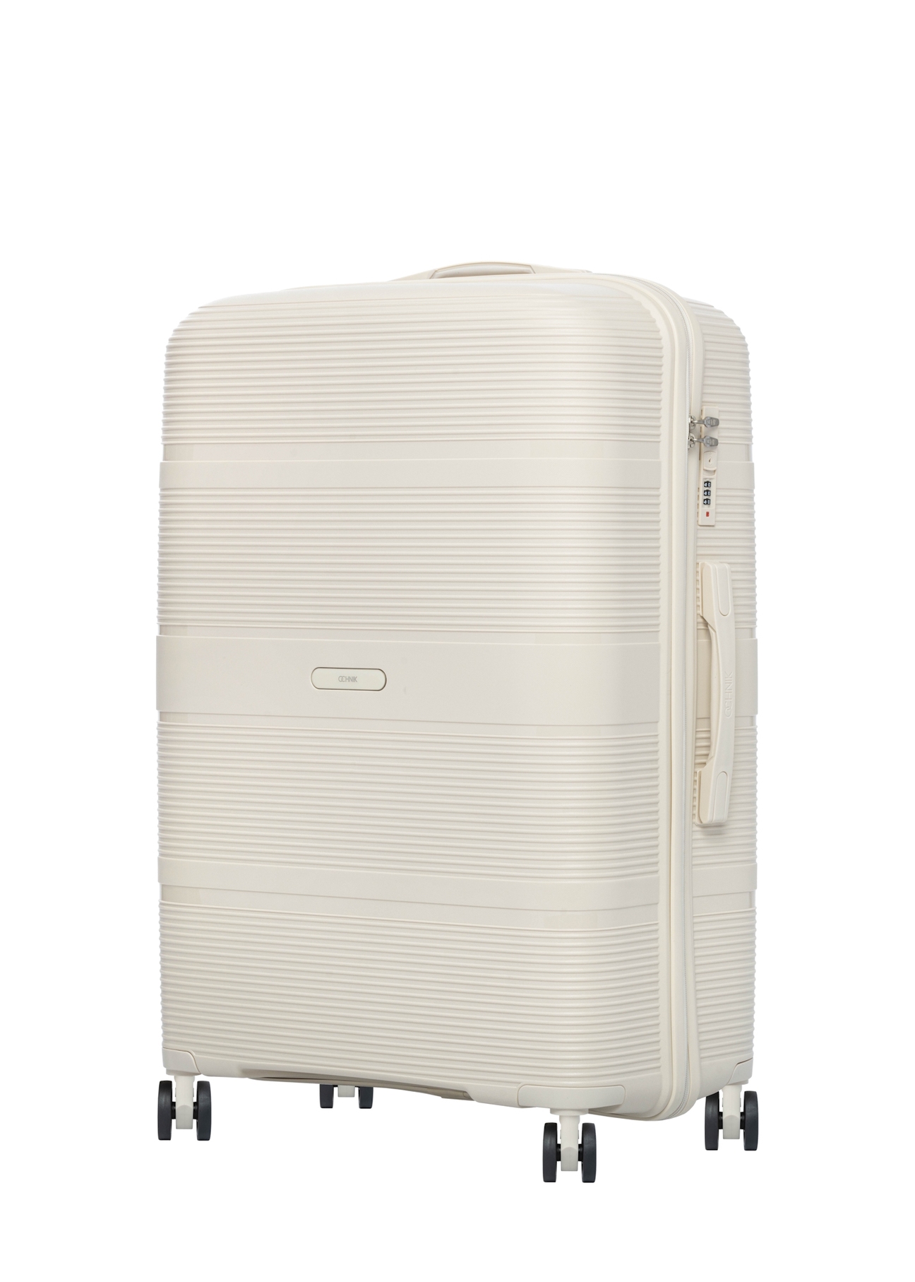 Large suitcase on wheels WALPP-0022-0C-28(W26), diagonal product view on white background.