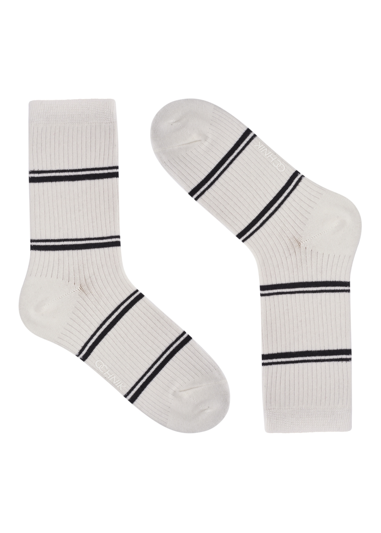 Set of women's long socks ZESDT-0048-00(Z26), front view of one pair of product on a white background.
