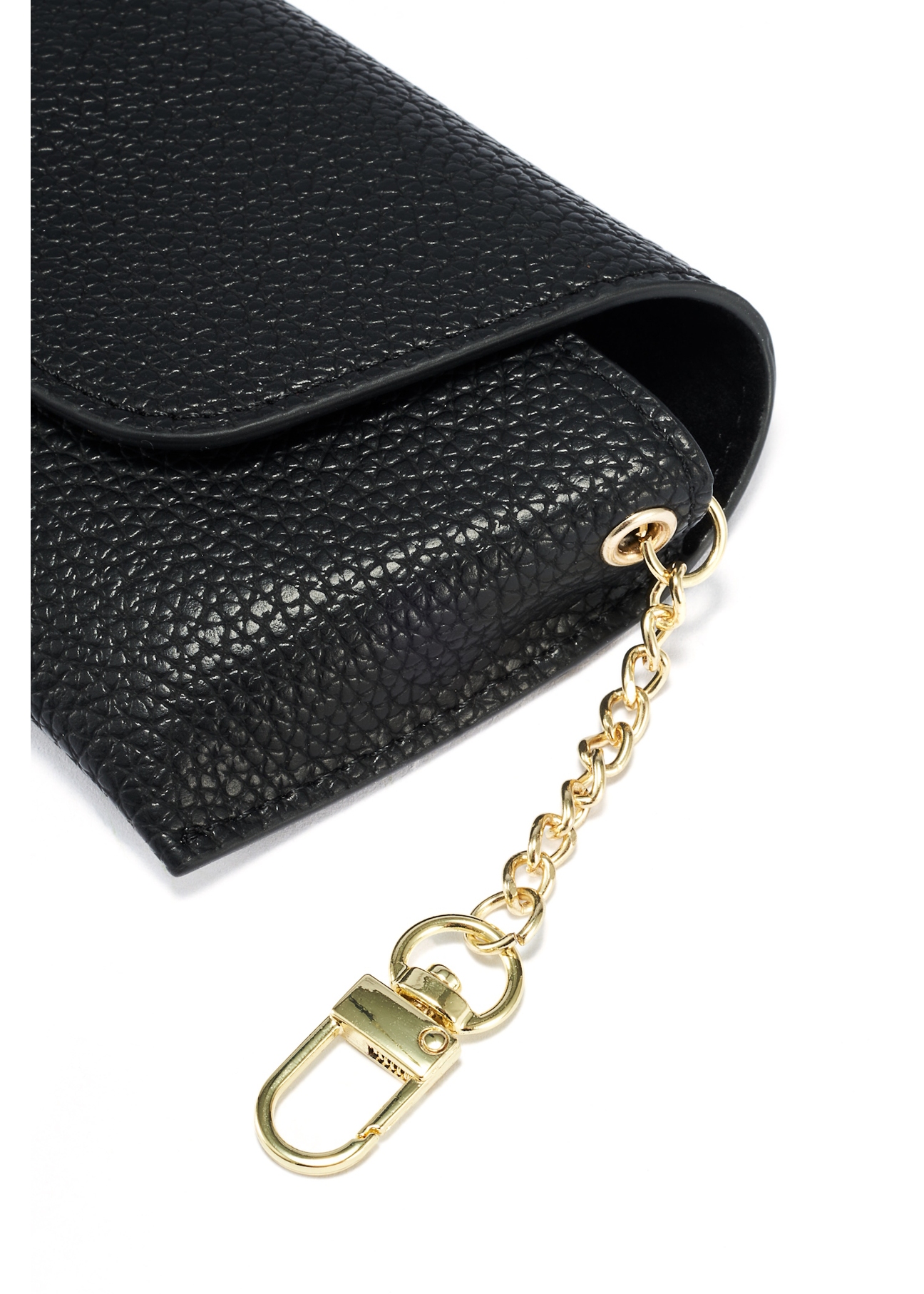 Black case with chain POREC-0410-99(W25), close-up of product detail on white background.