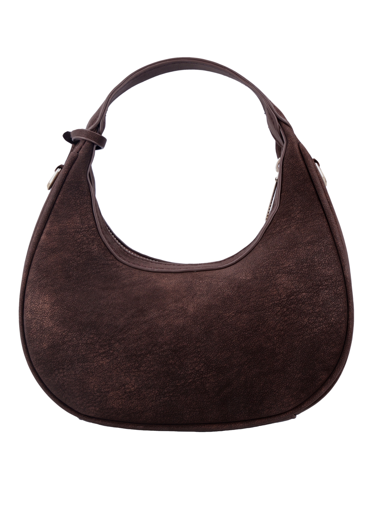 Brown small shoulder bag TOREC-1319-1H(Z26), back view of the product on a white background.