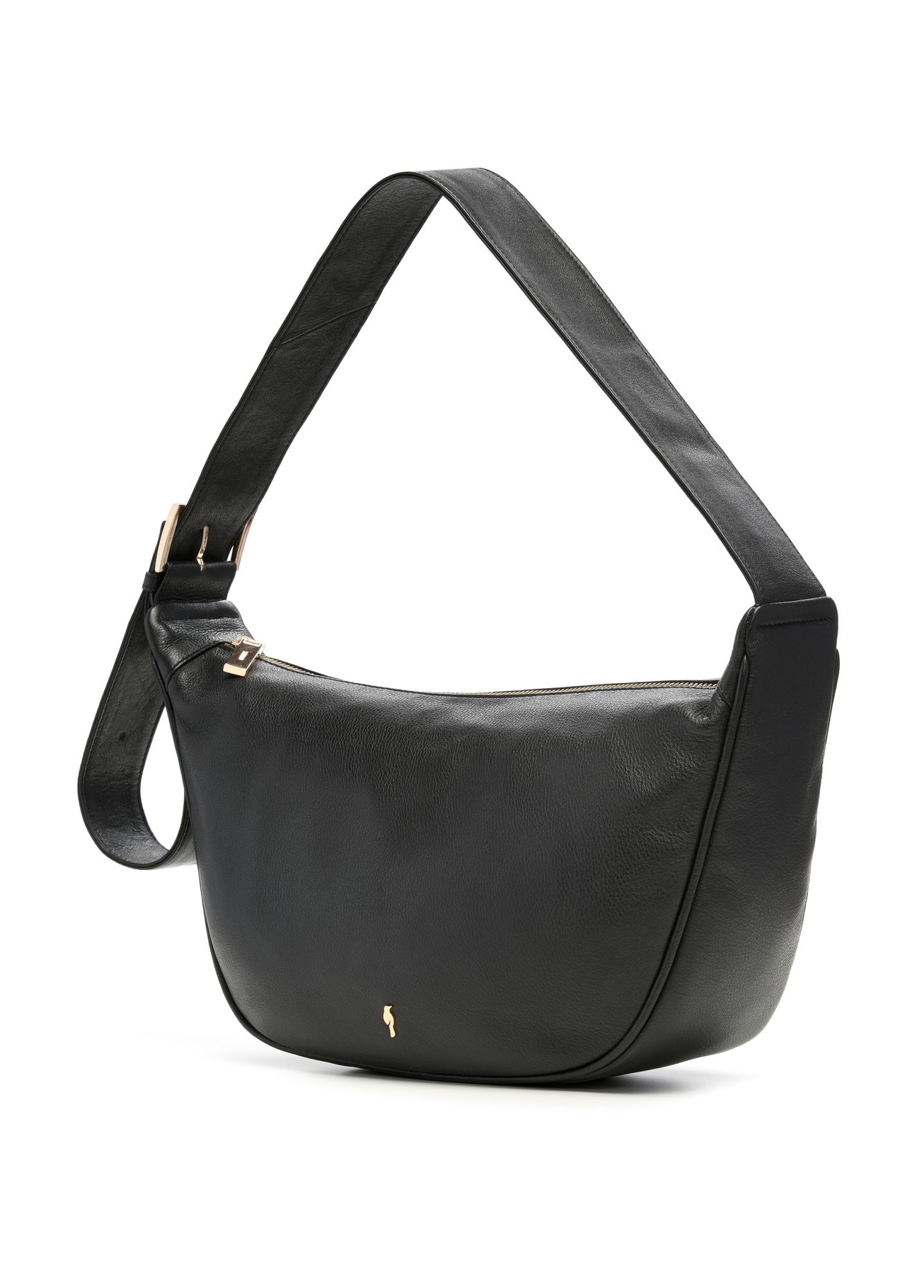 Black leather shoulder bag TORES-1317-99(Z26)