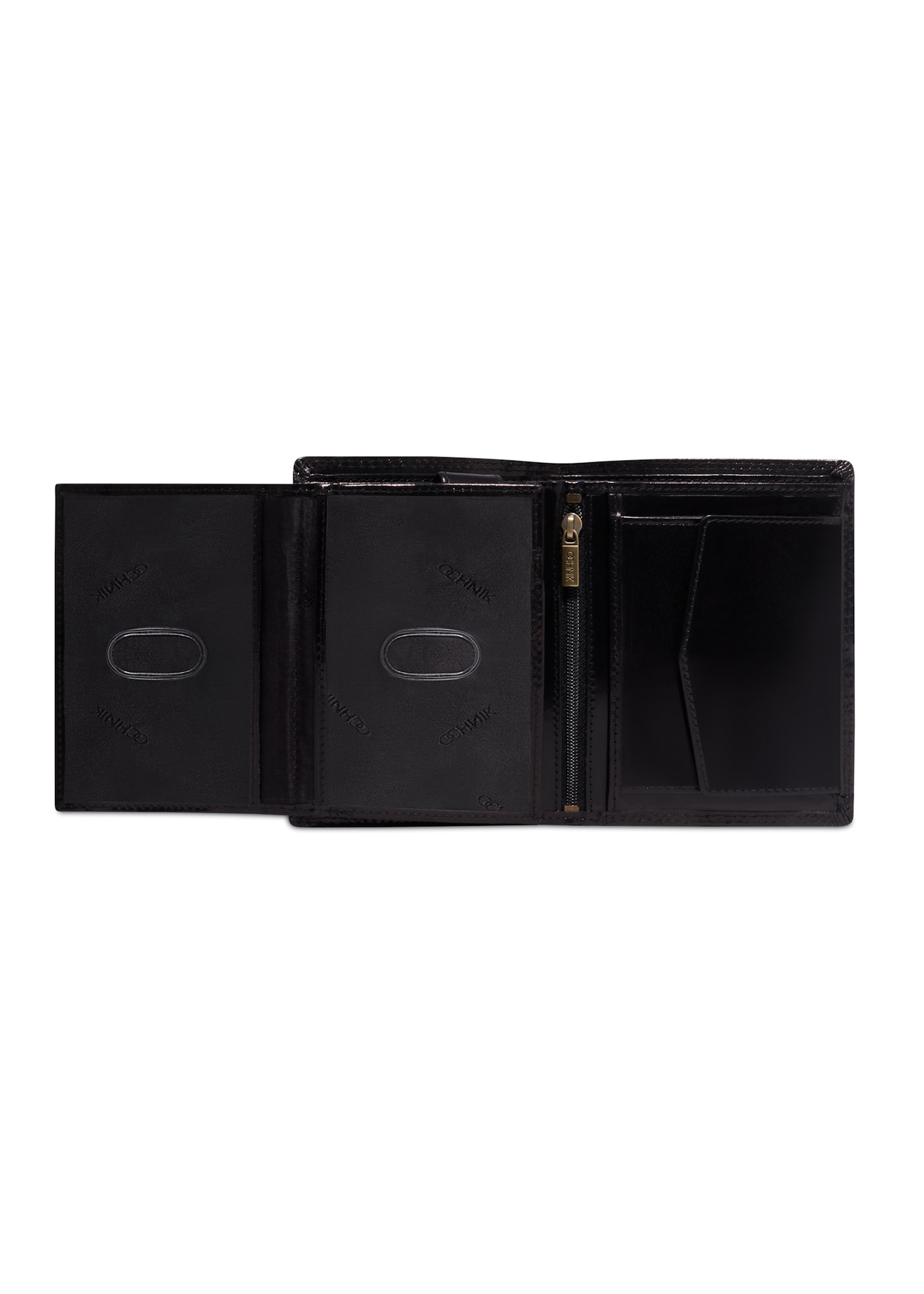 Men's wallet PL-190-99(KS), product view inside on white background.