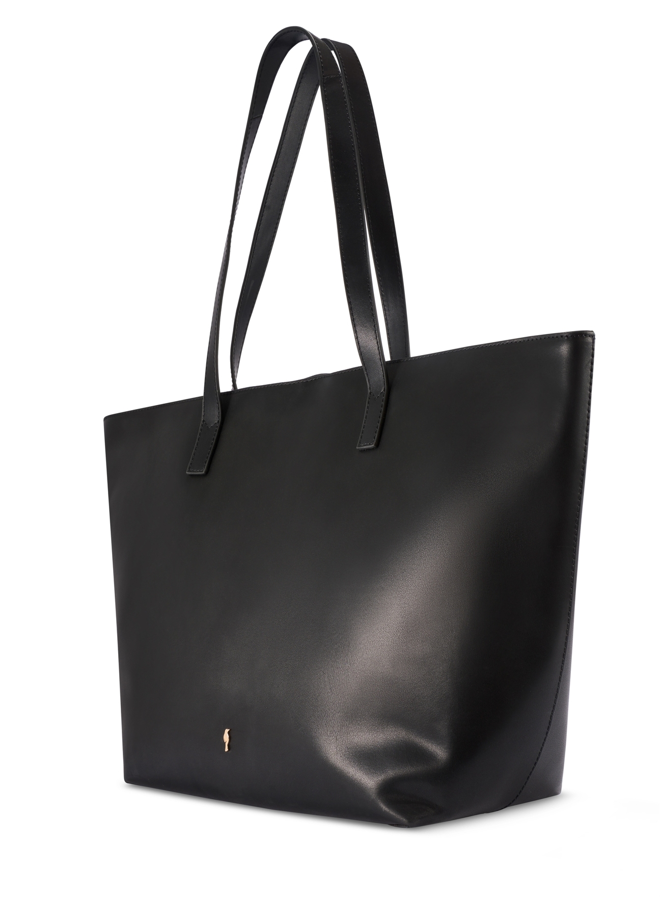 Large leather women's shopper handbag TORES-1258-99(W26) - diagonal product view, on a white background.