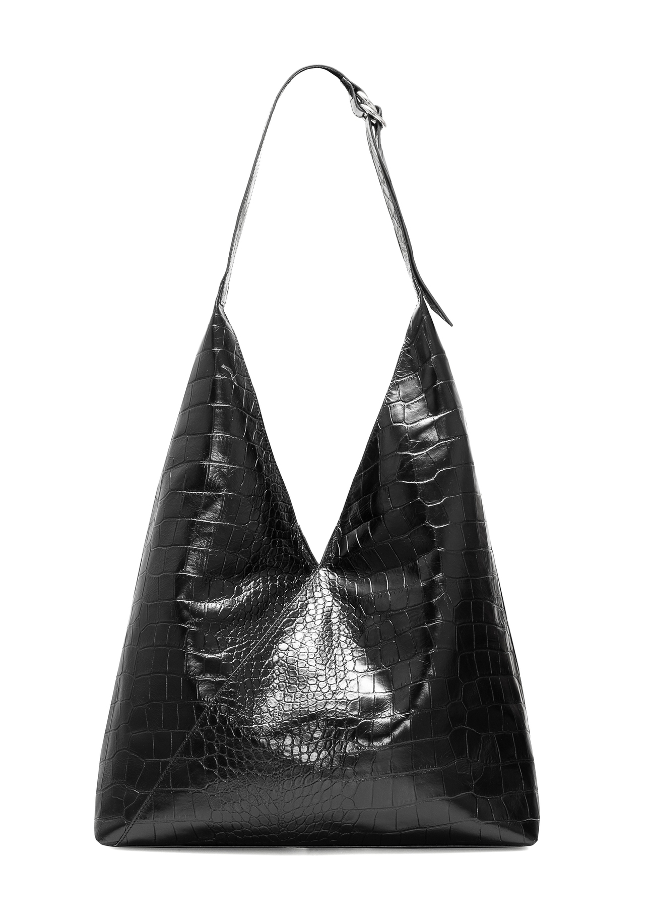Black leather women's handbag TORES-1171-99(Z25)