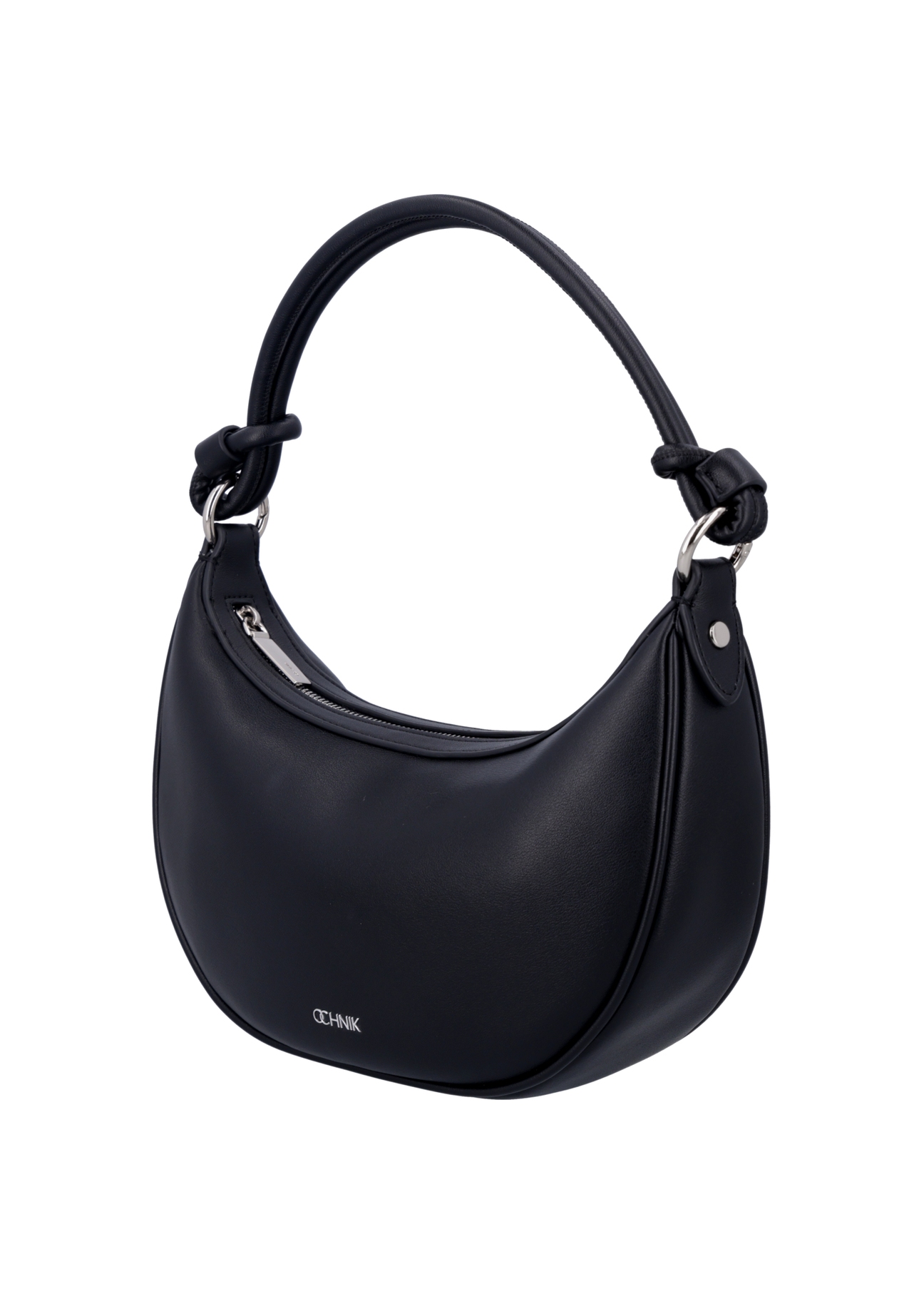 Black small women's hobo bag TOREC-1097-99(Z26), diagonal product view on white background.