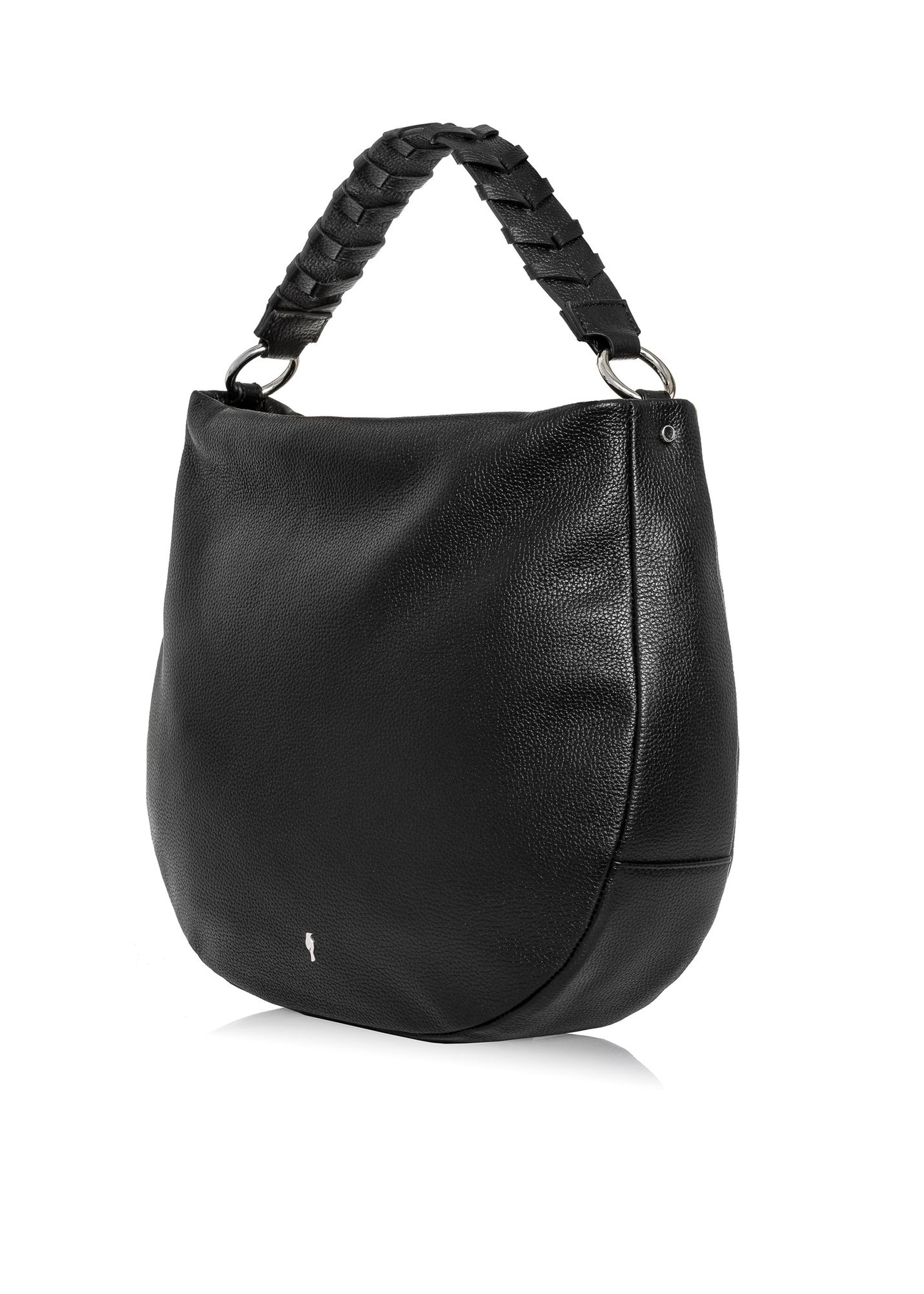 Women's semi-circular leather handbag TORES-0945-99(Z23)-02