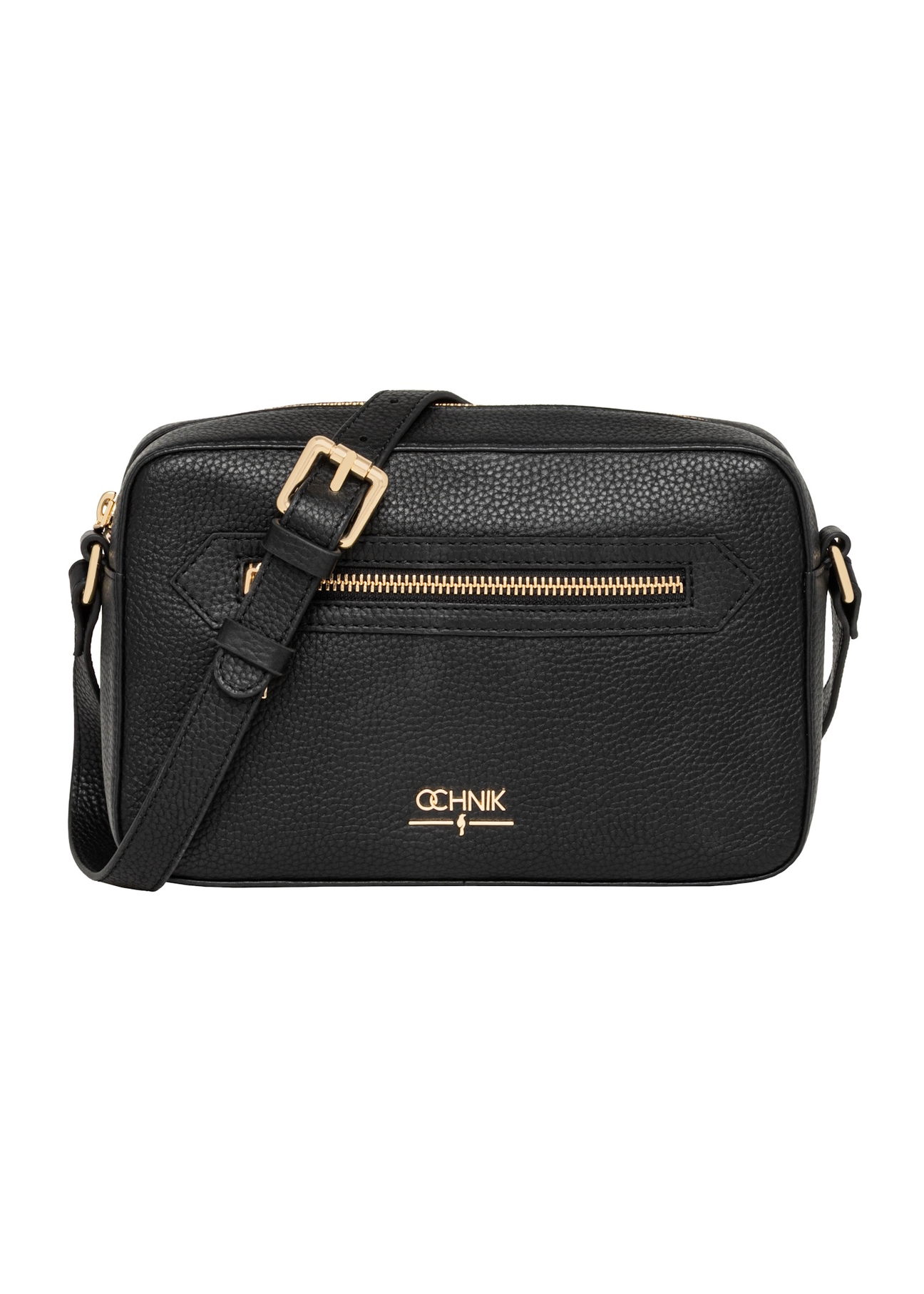 Small black women's messenger bag TORES-1427-9I(Z26), front product view on white background.
