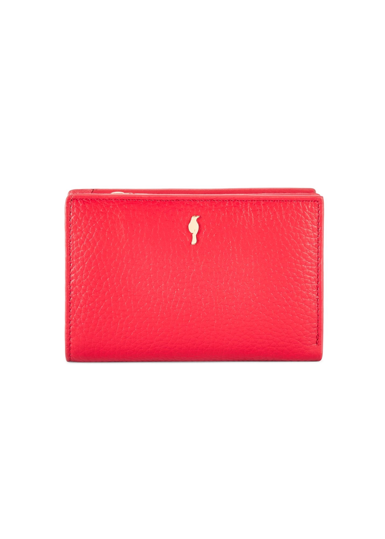Red Medium Leather Wallet with RFID Protection PORES-0806RFID-42(Z25)
