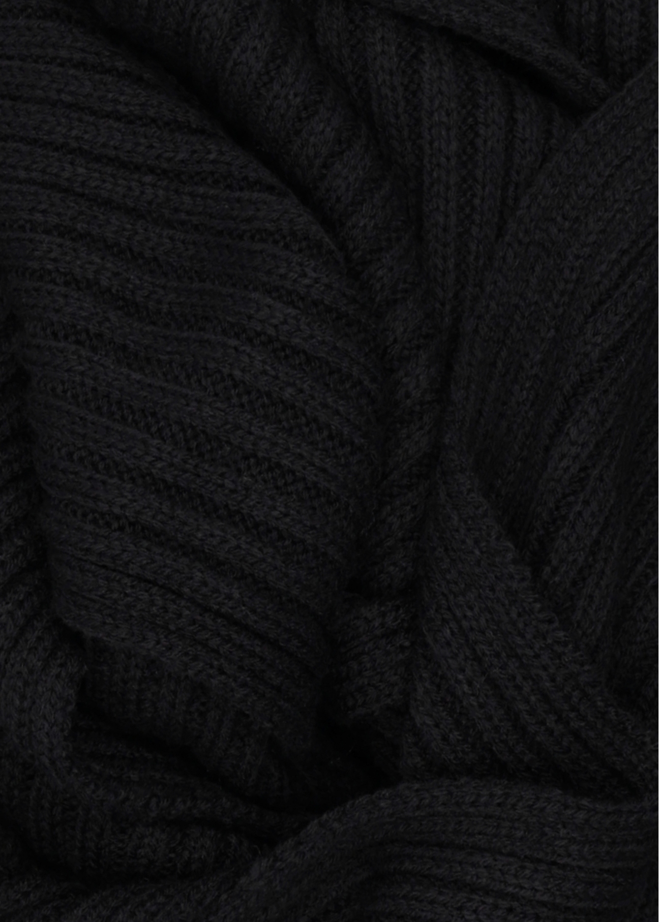 Black men's scarf SZAMT-0016-99(Z26), close-up of the material on a white background.