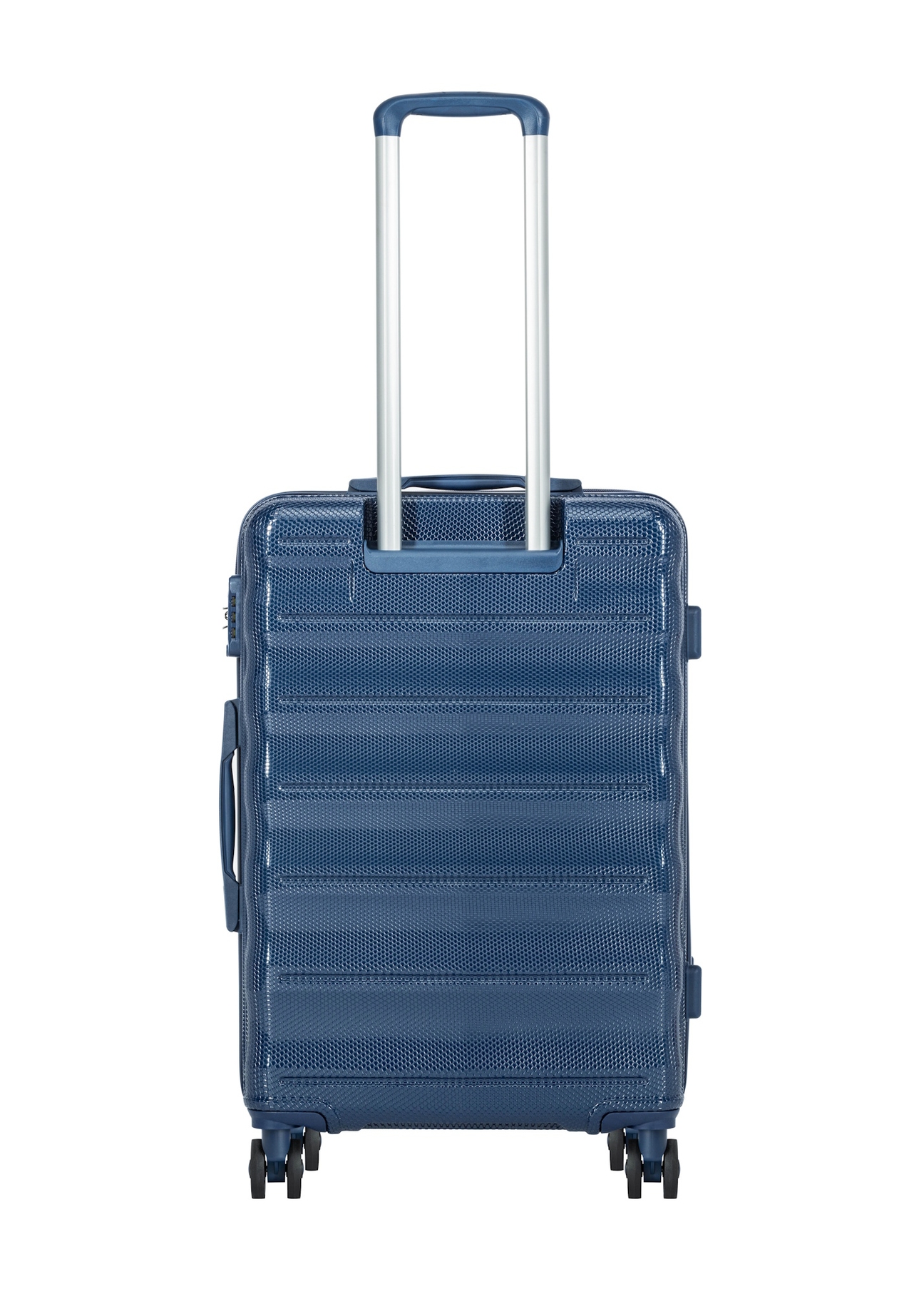 Set of 19'/24'/28' trolley suitcases WALPC-0015-7D(W26), back view of the product on a white background.