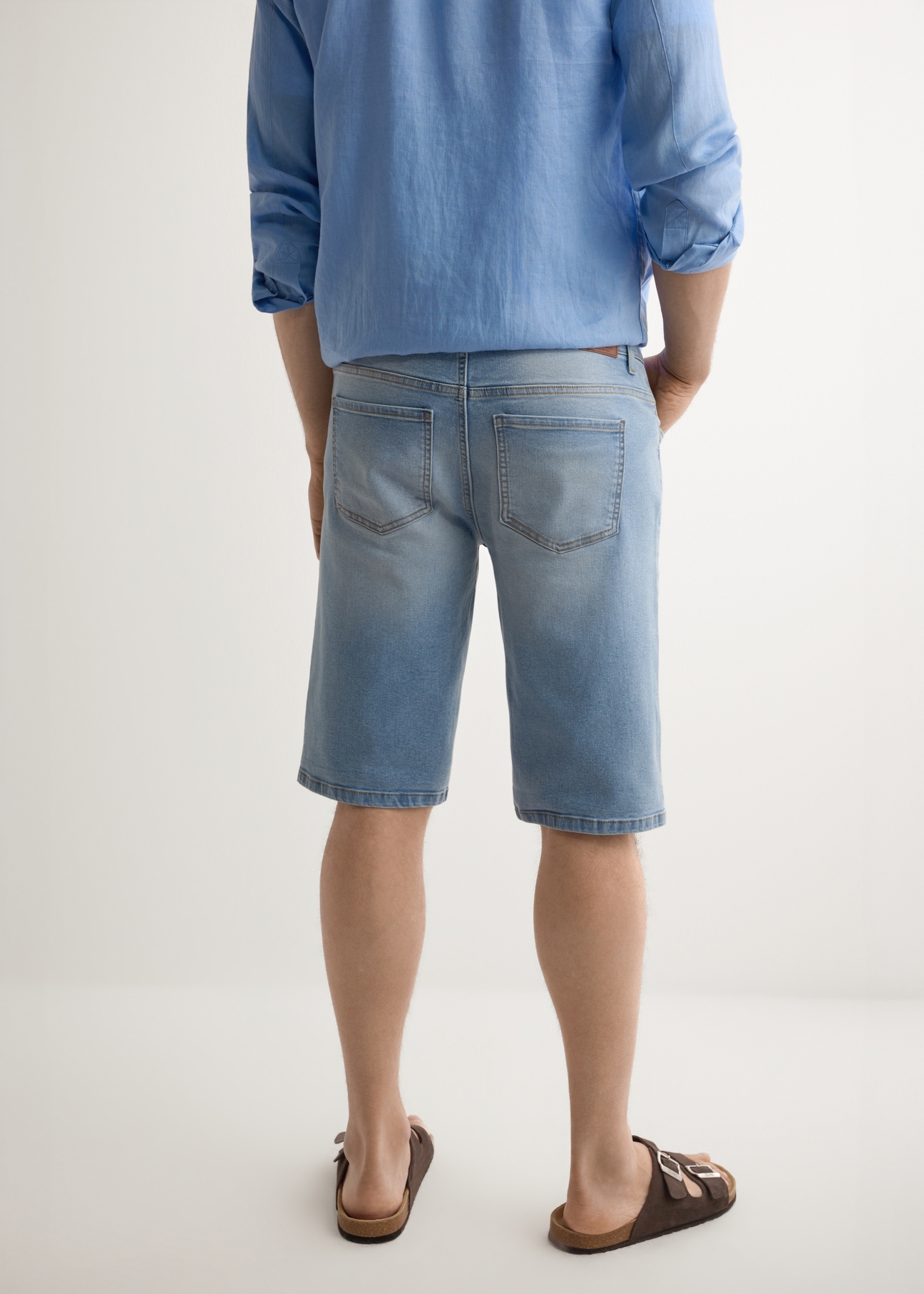Men's blue denim shorts SZOMT-0037-7B(W26)