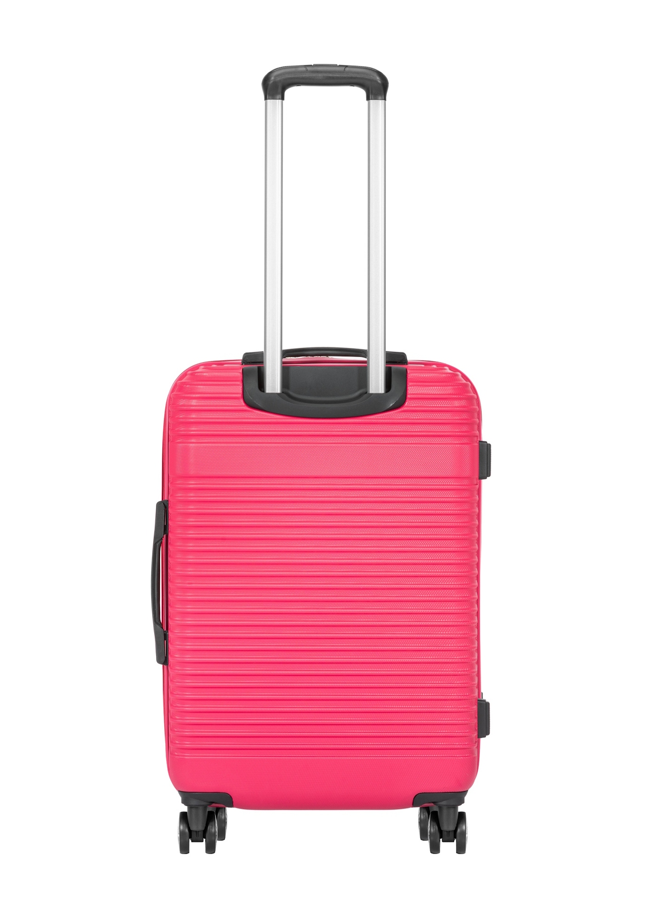 Medium suitcase on wheels WALAB-0040-5E-24(W26), product view from the back on a white background.