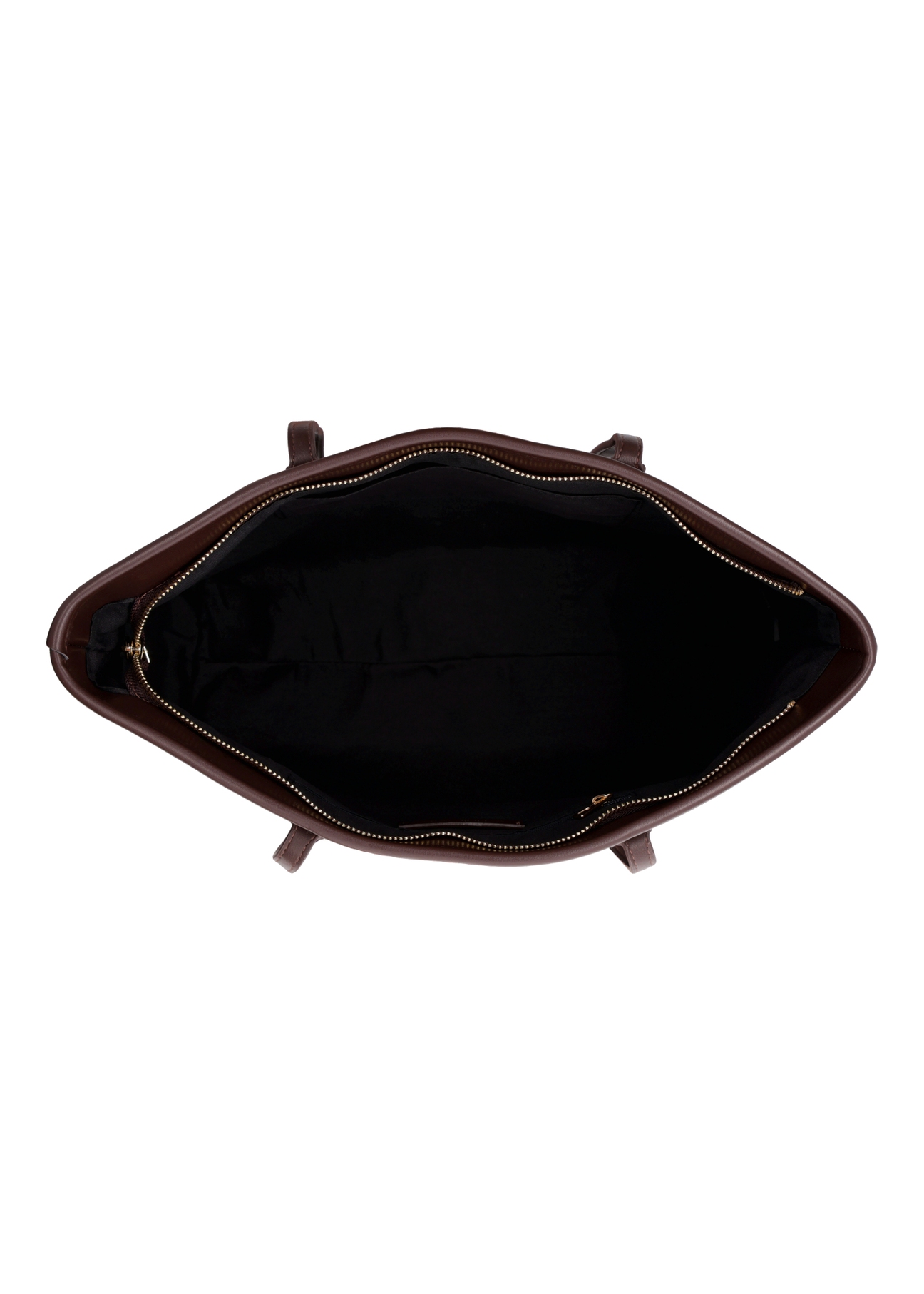Branded women's shopper bag TOREC-1299-1P(Z26), interior view on a white background.