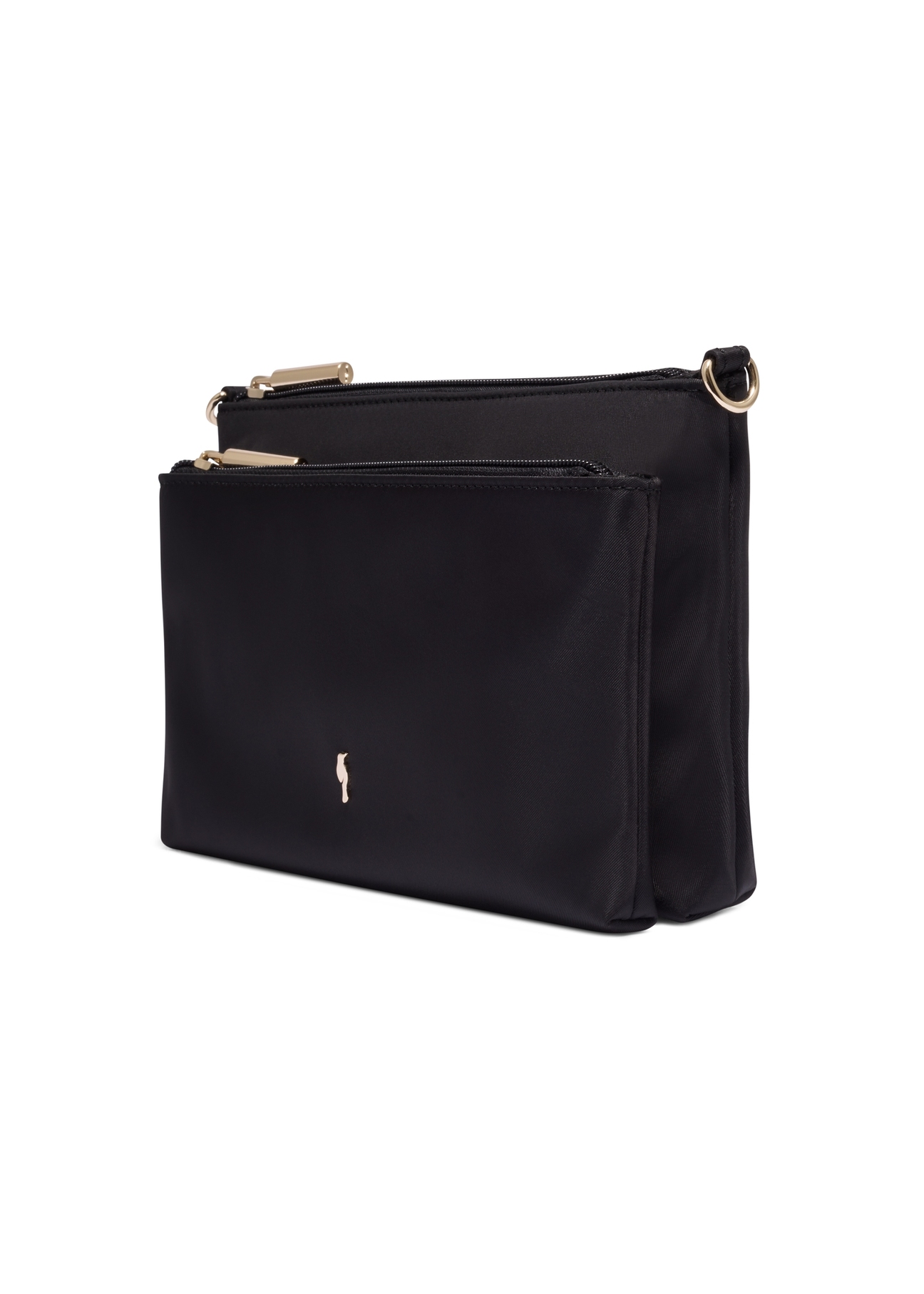 Black small women's handbag TOREN-0349-99(Z26), diagonal product view on a white background.