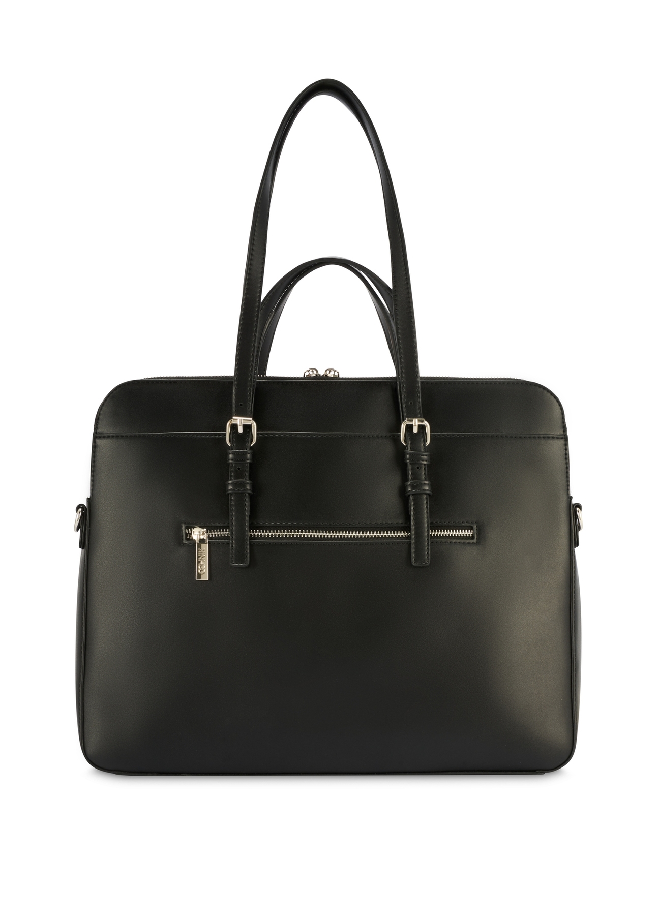 Black women's laptop bag TOREC-1108-99(Z25), product view from the back on a white background.