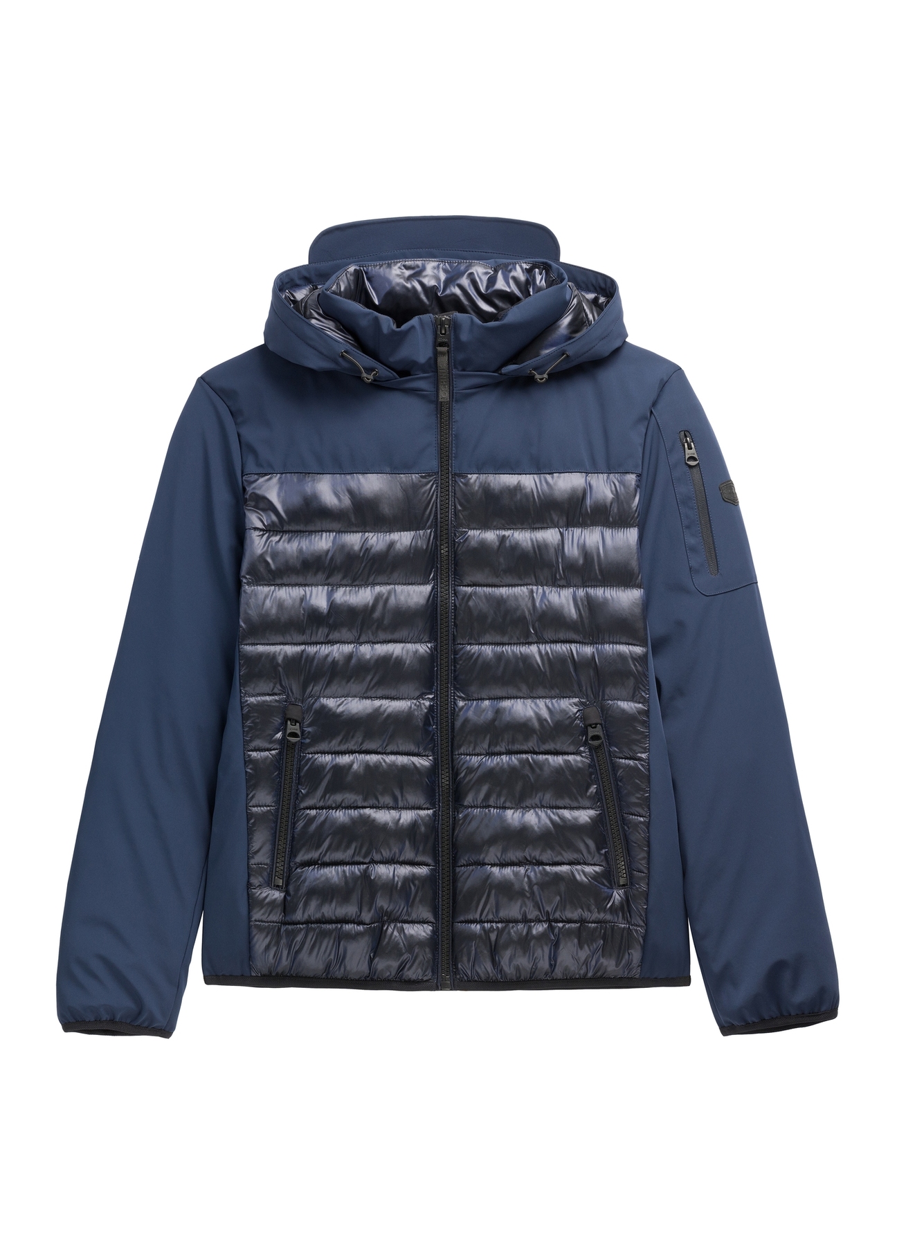 Dark navy men's quilted jacket KURMT-0429-7E(Z26)