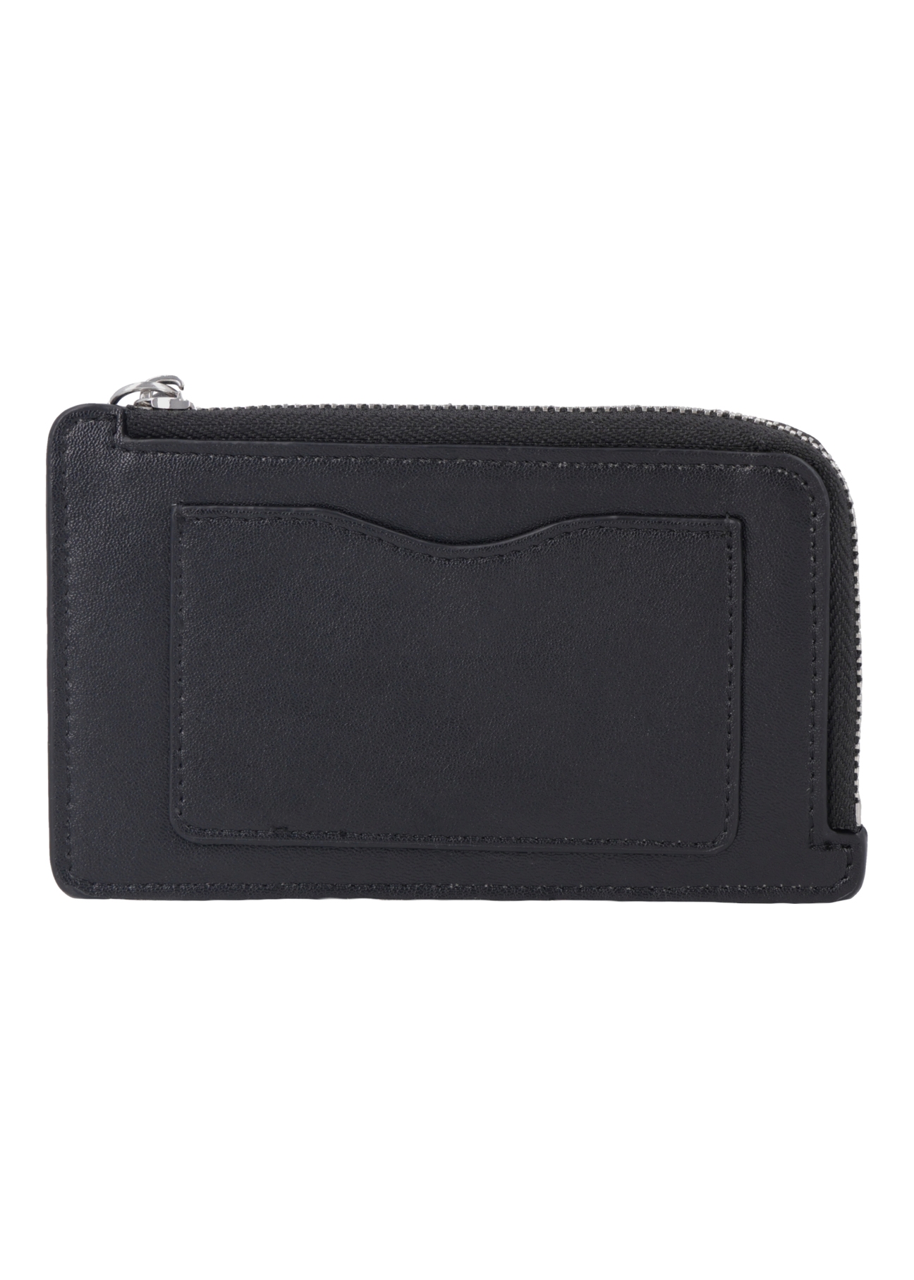 Small women's wallet with stitching POREC-0441-9P(Z26), back view of the product on a white background.