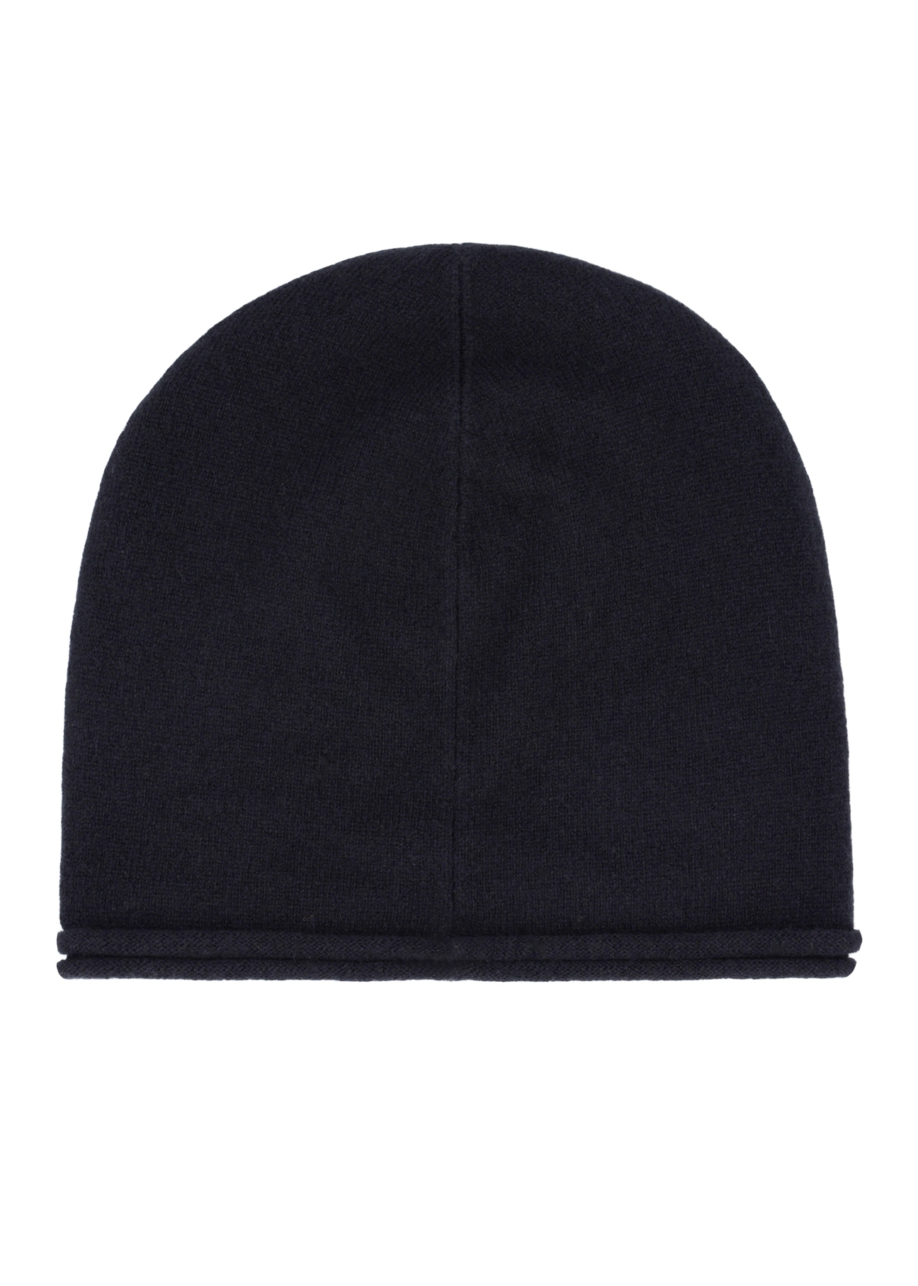 Black women's cashmere hat CZADT-0043-99(Z25), product view from the back on a white background.