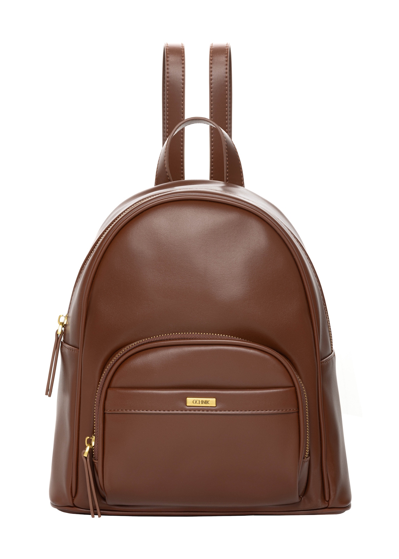 Light brown women's backpack TOREC-1263-1G(Z26), front product view on a light background.