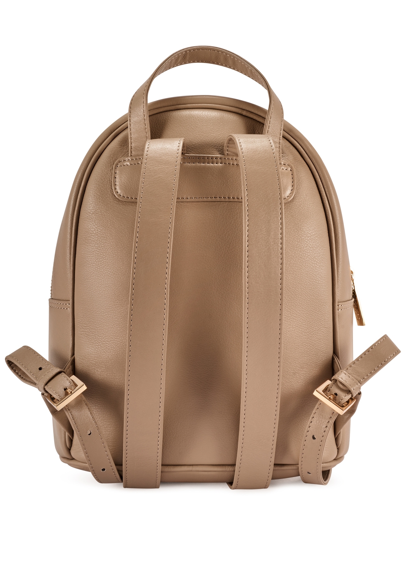 Beige leather women's backpack TORES-1228-1B(W26)