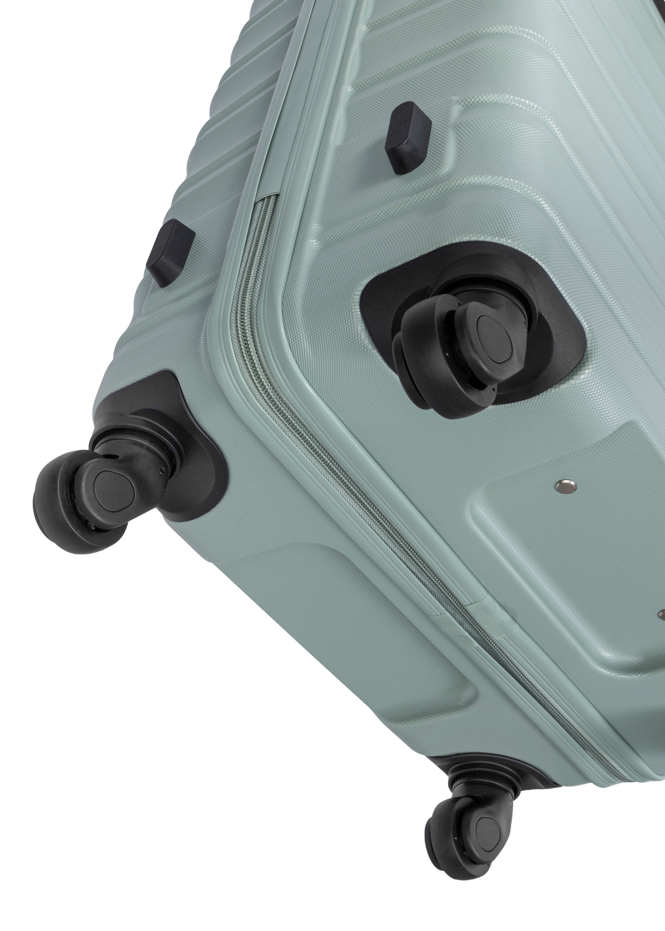 Set of 19'/24'/28' wheeled suitcases WALAB-0081-8F(W26), view of the product wheels on a white background.