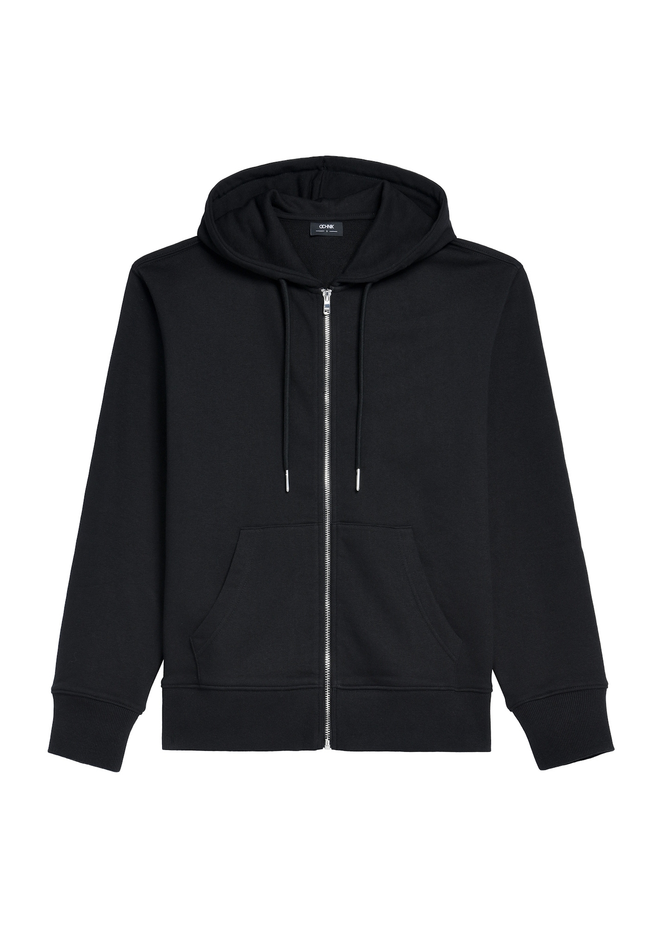 Black women's hoodie BLZDT-0115-99(Z25) - front product view on white background.