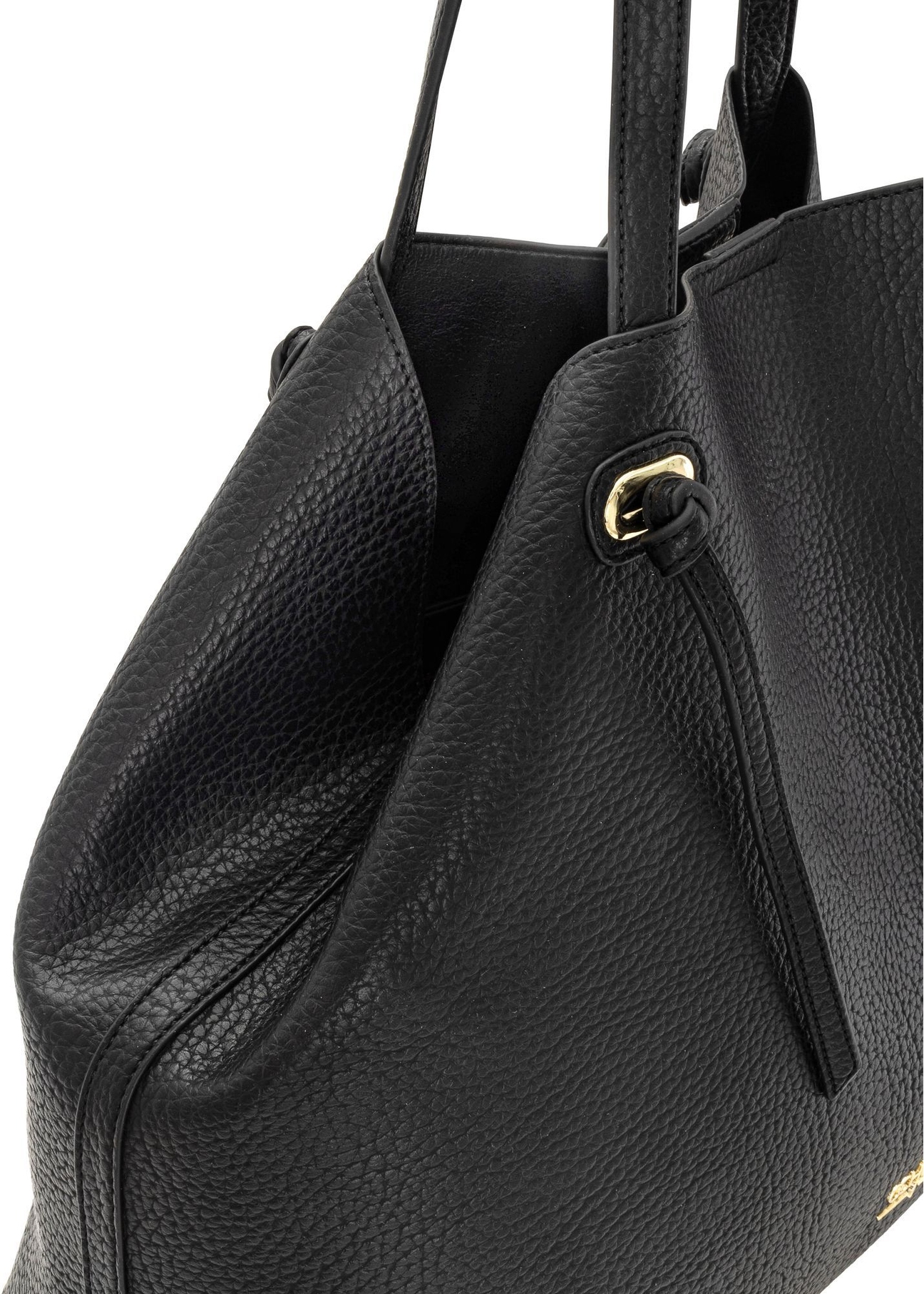 Large black shopper bag TOREC-0995A-99(Z25)