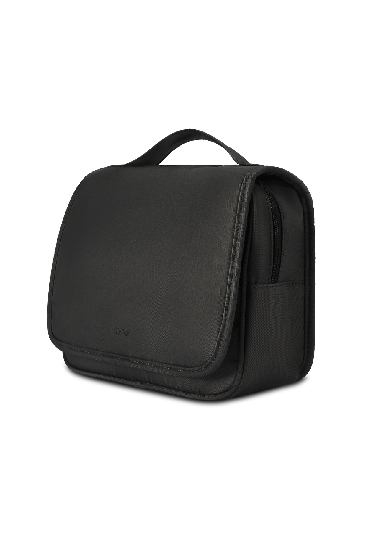 Men's cosmetic bag in black TORMN-0370-99(Z25), diagonal product view on a white background.
