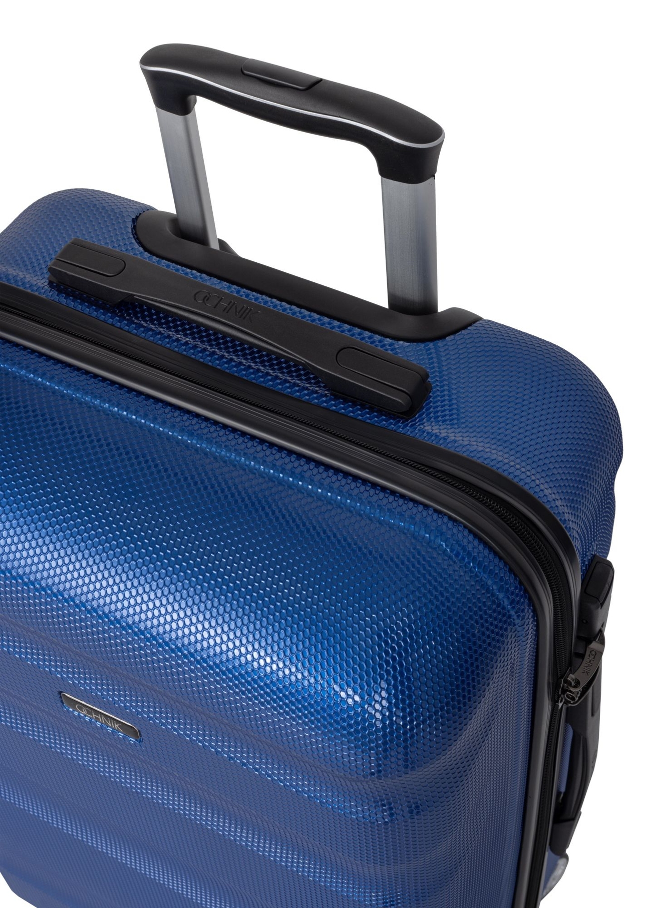 Cabin suitcase on wheels WALPC-0012-7C-16(W26), close-up of the product detail on a white background.