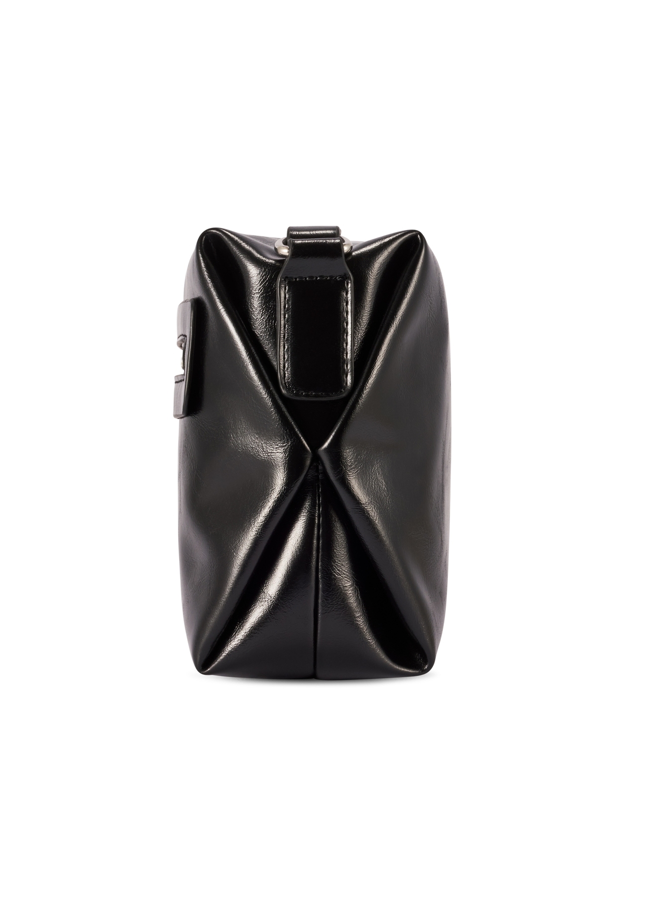 Black women's shoulder bag TOREC-1207-9F(W26), side product view on white background.