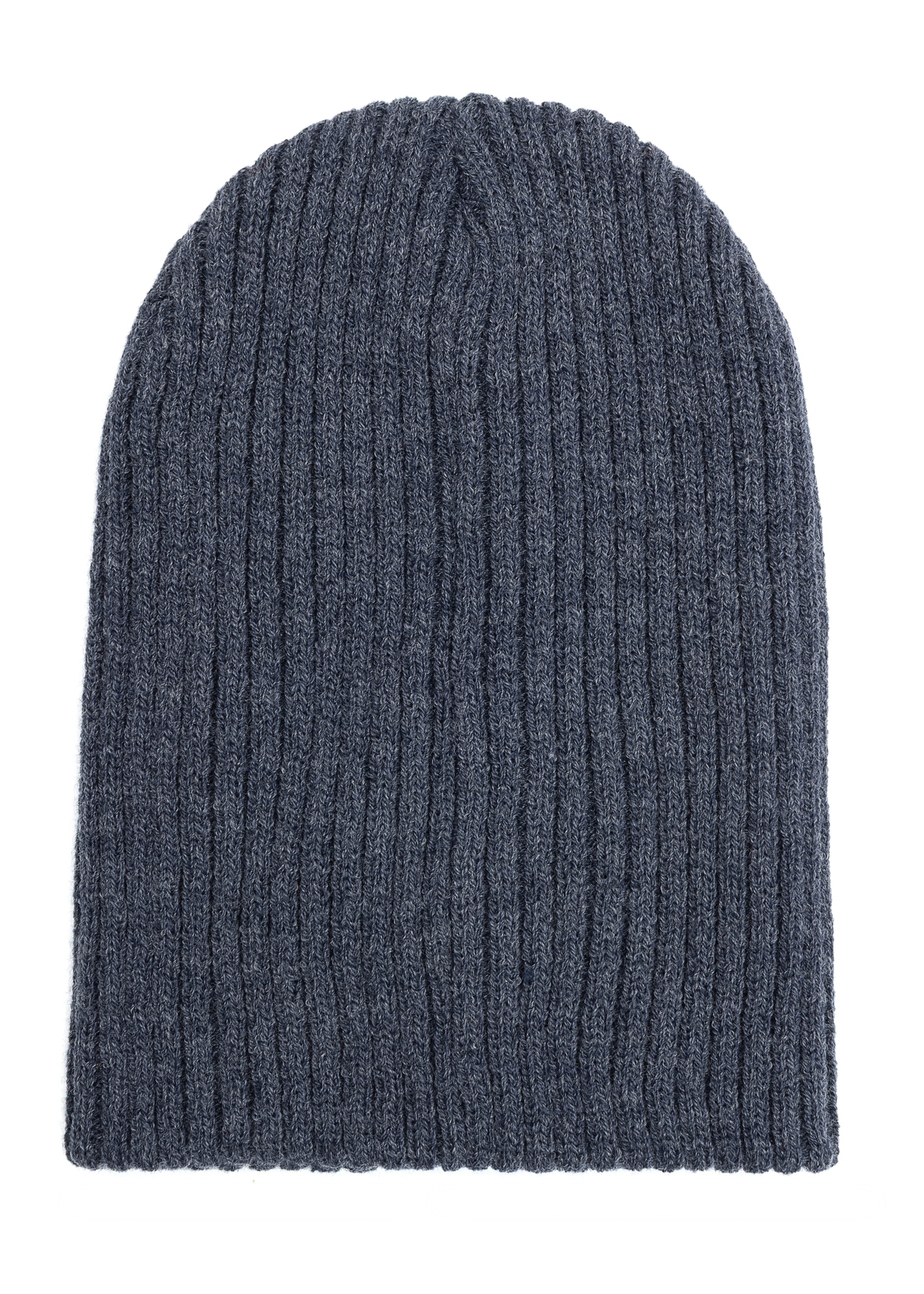 Navy blue men's winter hat CZAMT-0011-69(Z25), product view from the back on a white background.