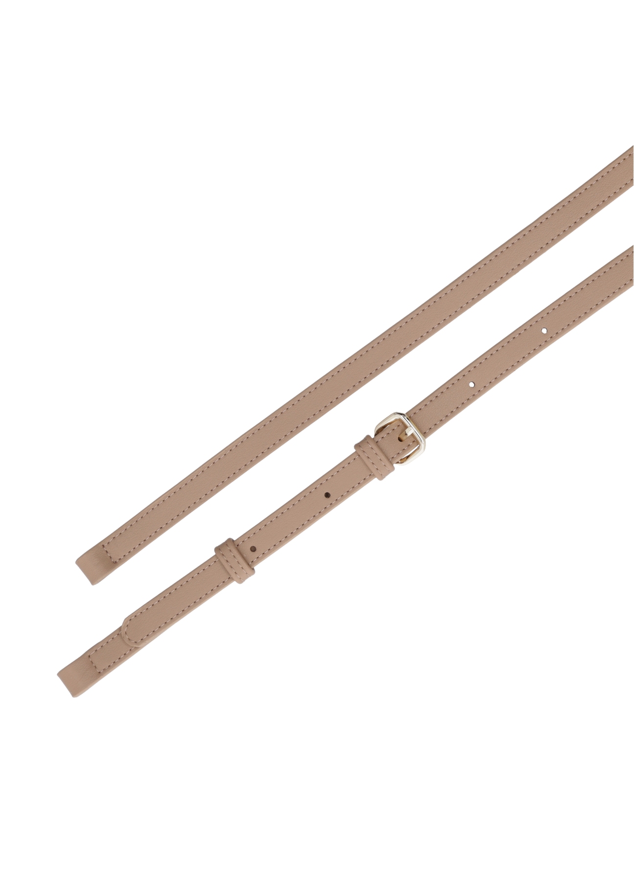 Beige small women's hobo bag TOREC-1097-1B(Z26), close-up view of the straps on a light background.