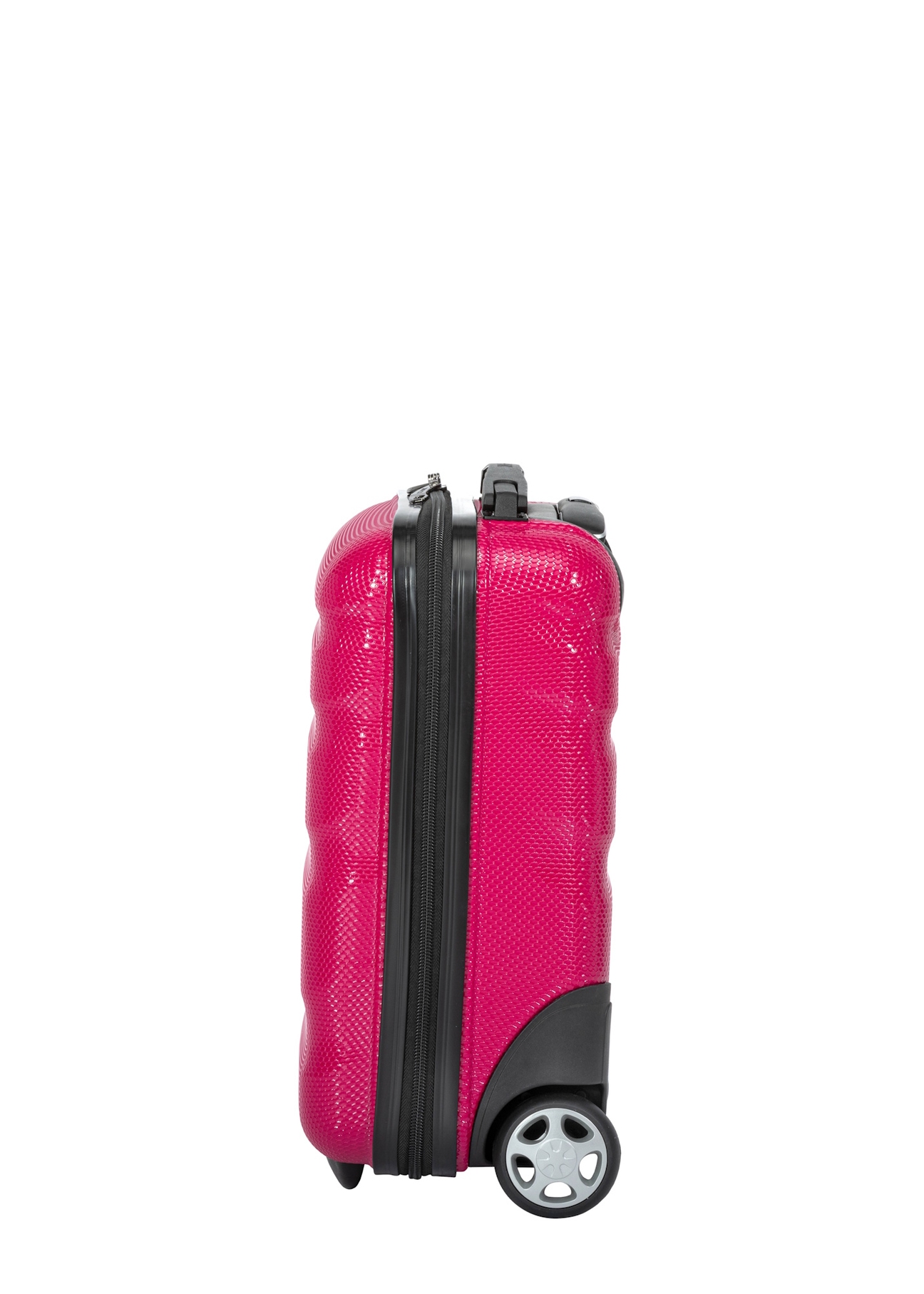 Cabin suitcase on wheels WALPC-0012-5E-16(W26), side view of the product on a white background.