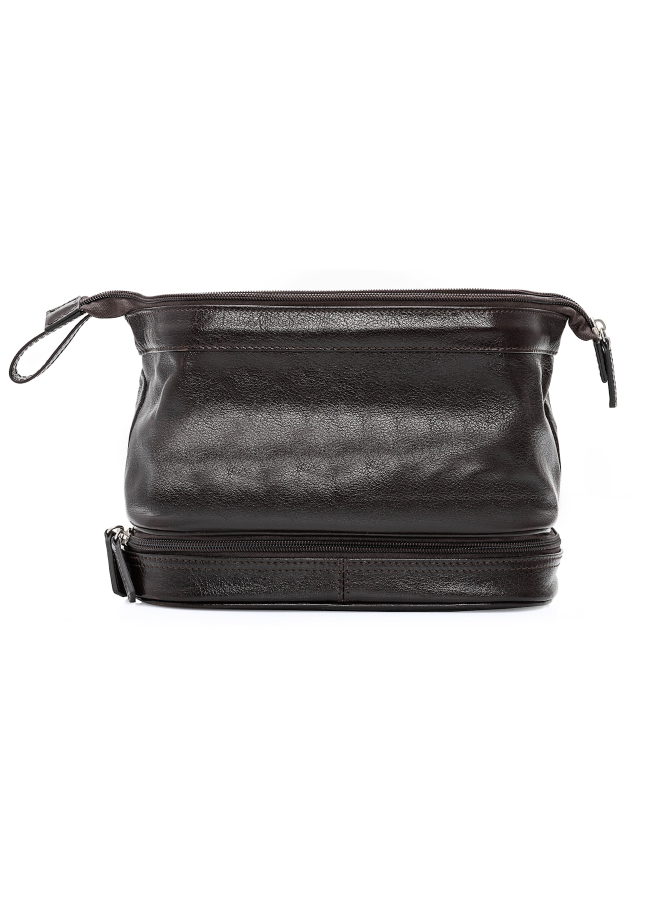 Men's glossy cosmetic bag TORMS-0479-89(Z25), front product view on white background.