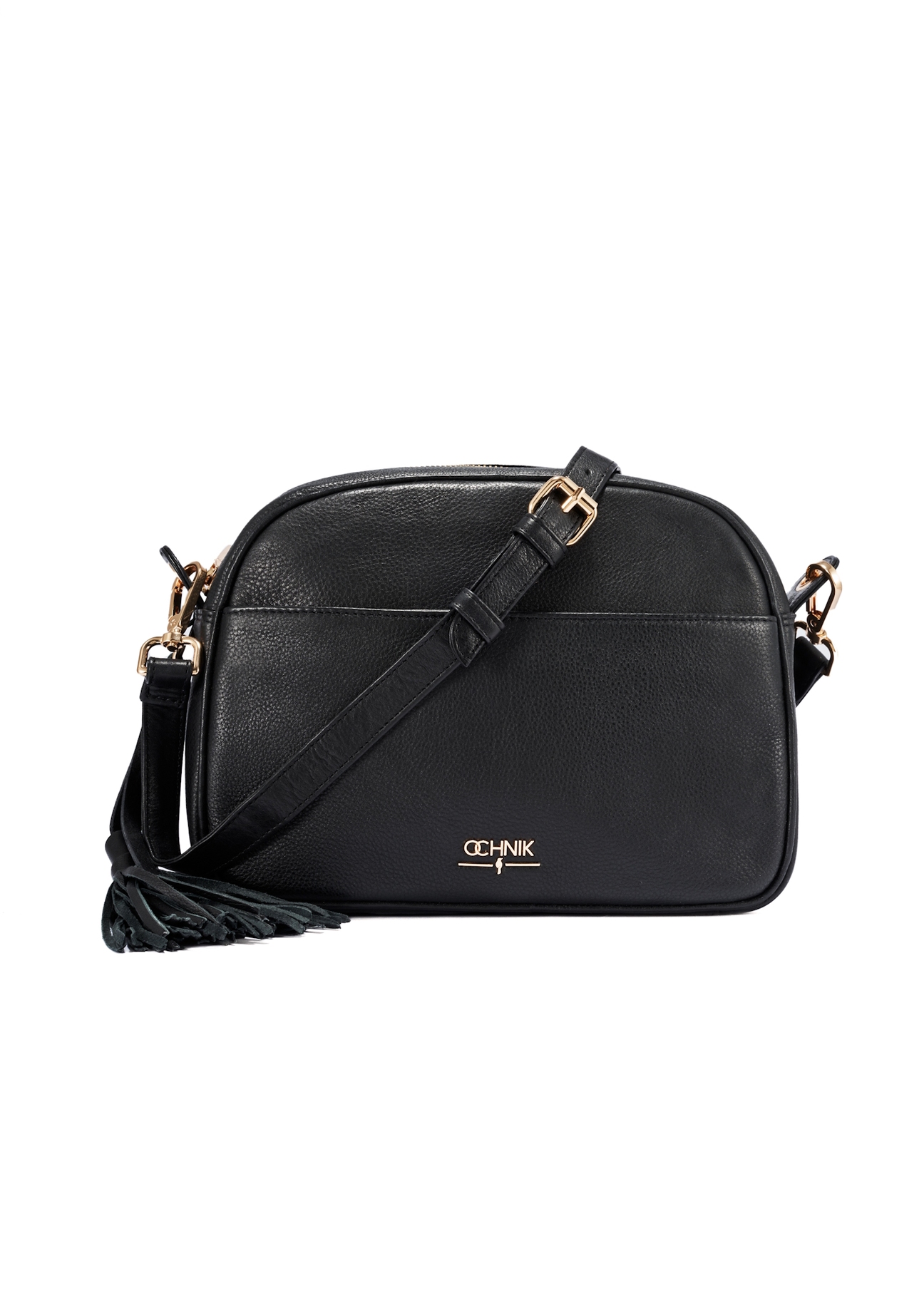 Black leather women's handbag TORES-0806E-99(Z25), product view front on white background.