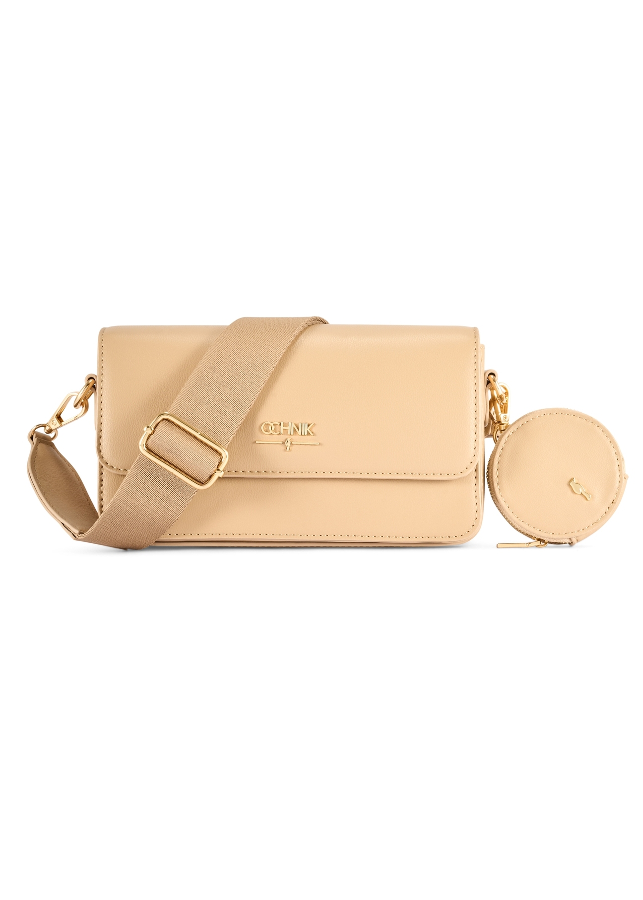 Small beige women's handbag TOREC-1171-1B(W26)