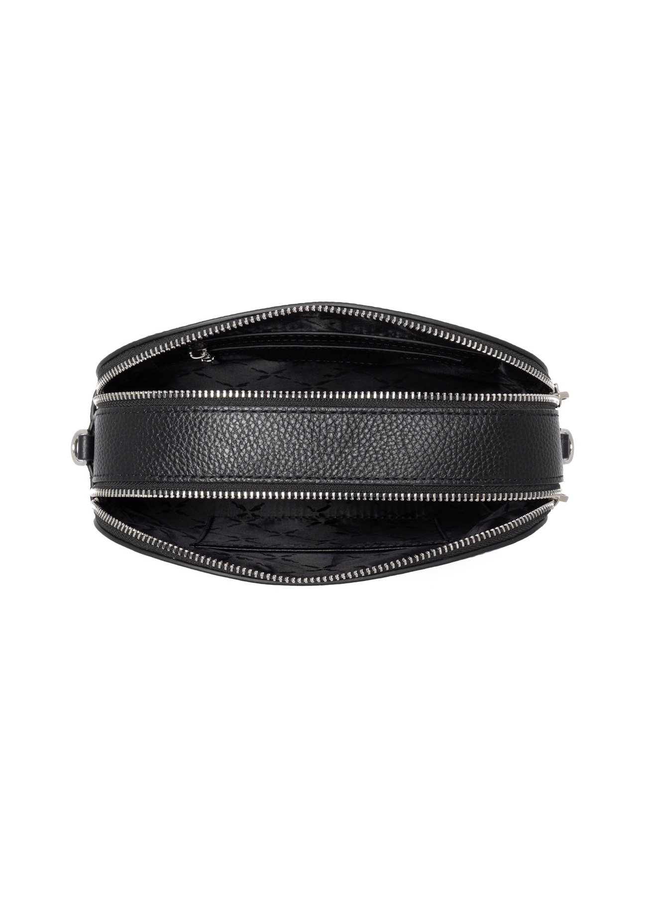 Small two-compartment leather women's handbag TORES-1349-9I(Z26), product view inside on white background.