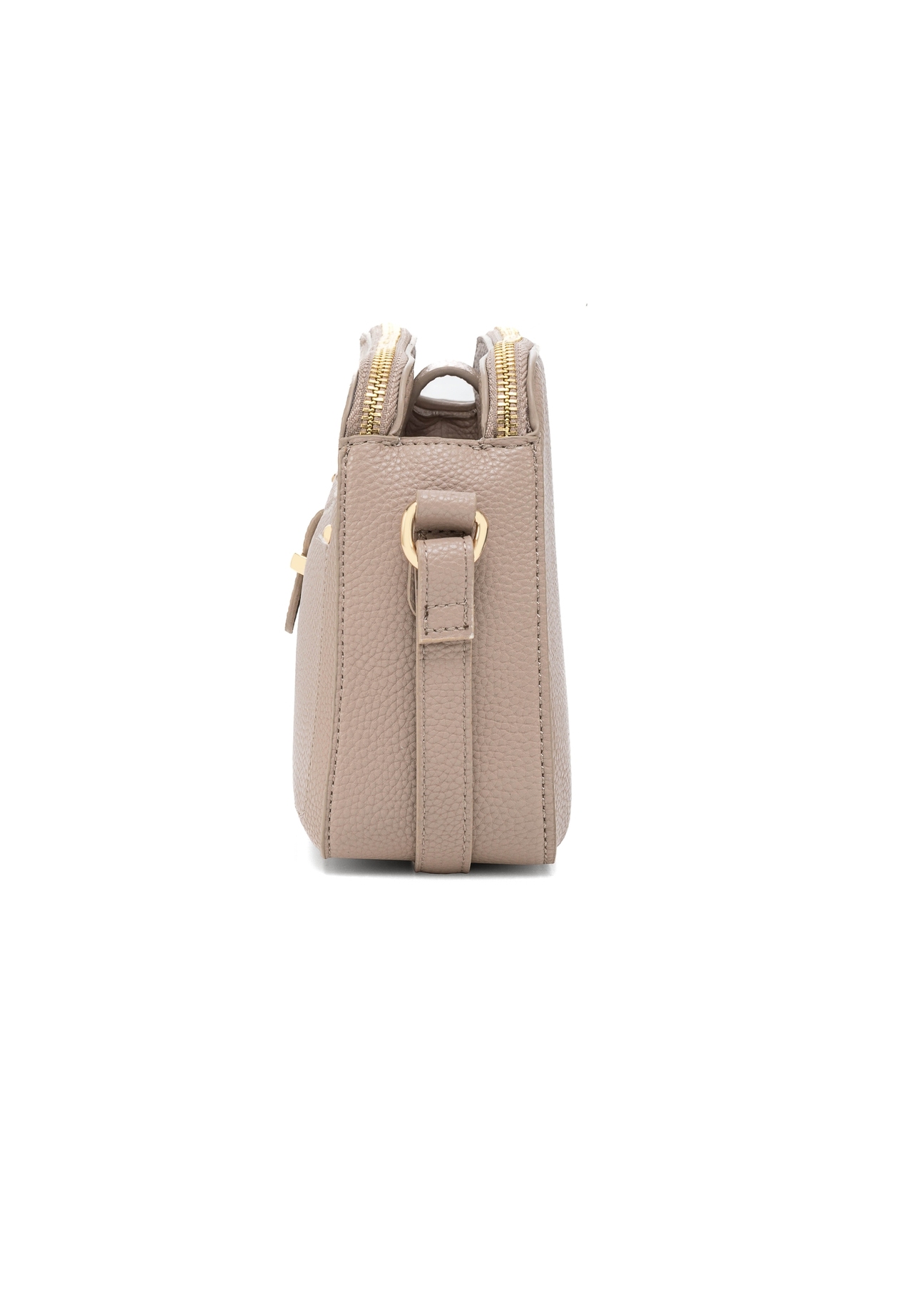 Light beige small women's handbag TOREC-0830B-80(Z25), product view from the side on a white background.